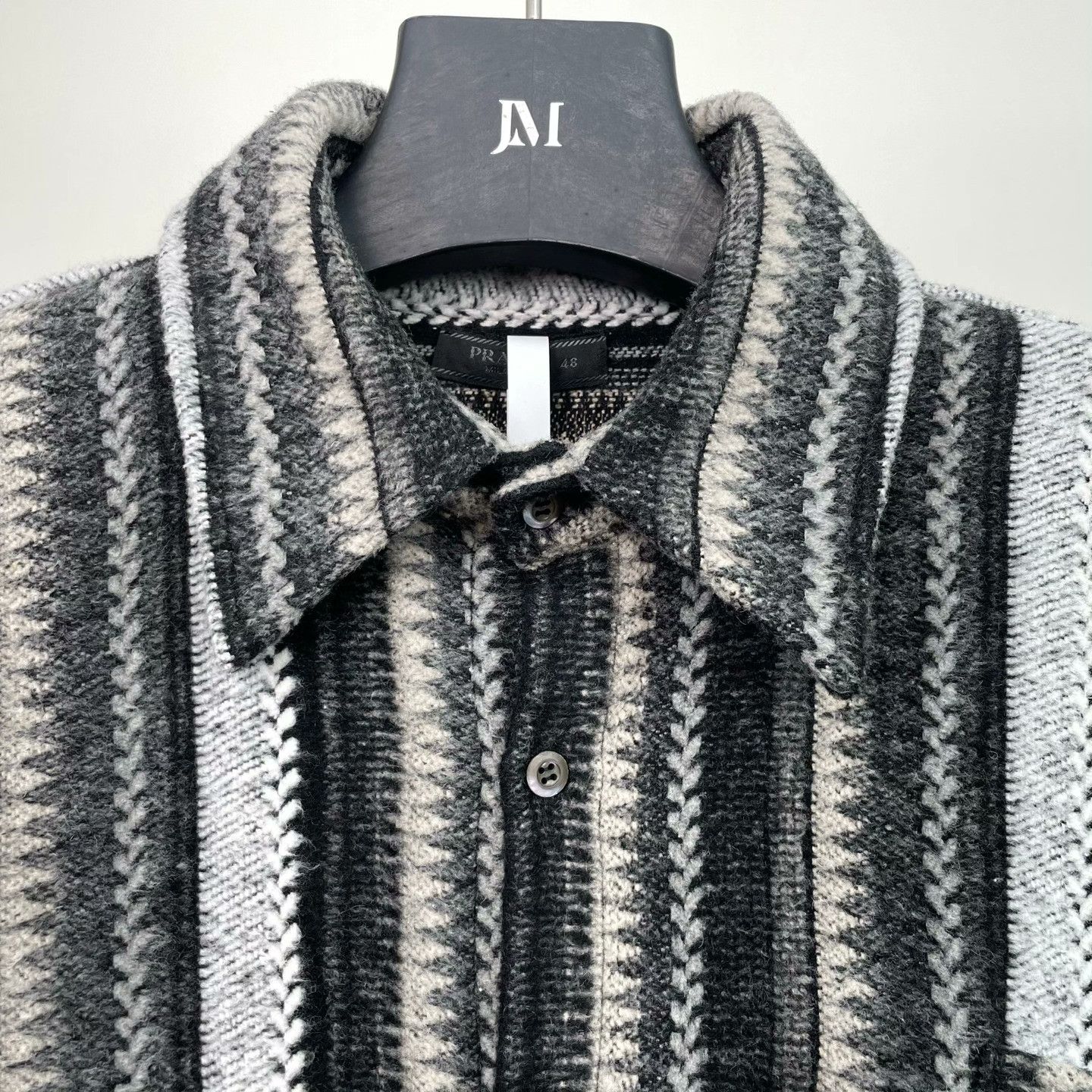Prada Prada Wool Striped Shirt m Men Size US M / EU 48-50 / 2 - 4 Thumbnail