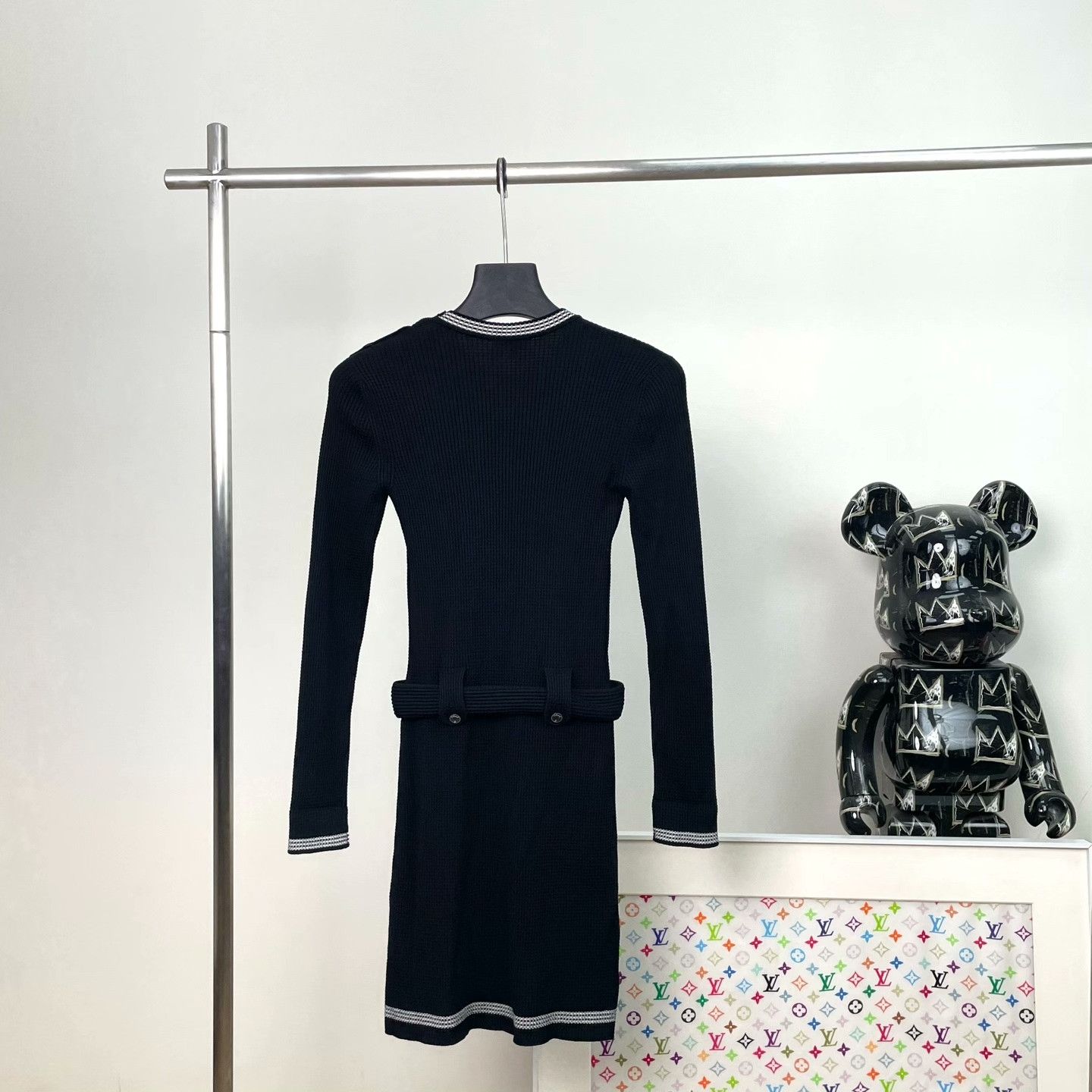 Chanel Chanel Knit Black Dress it_34 Women Size XXS / US 00 / IT 34 - 2 Thumbnail