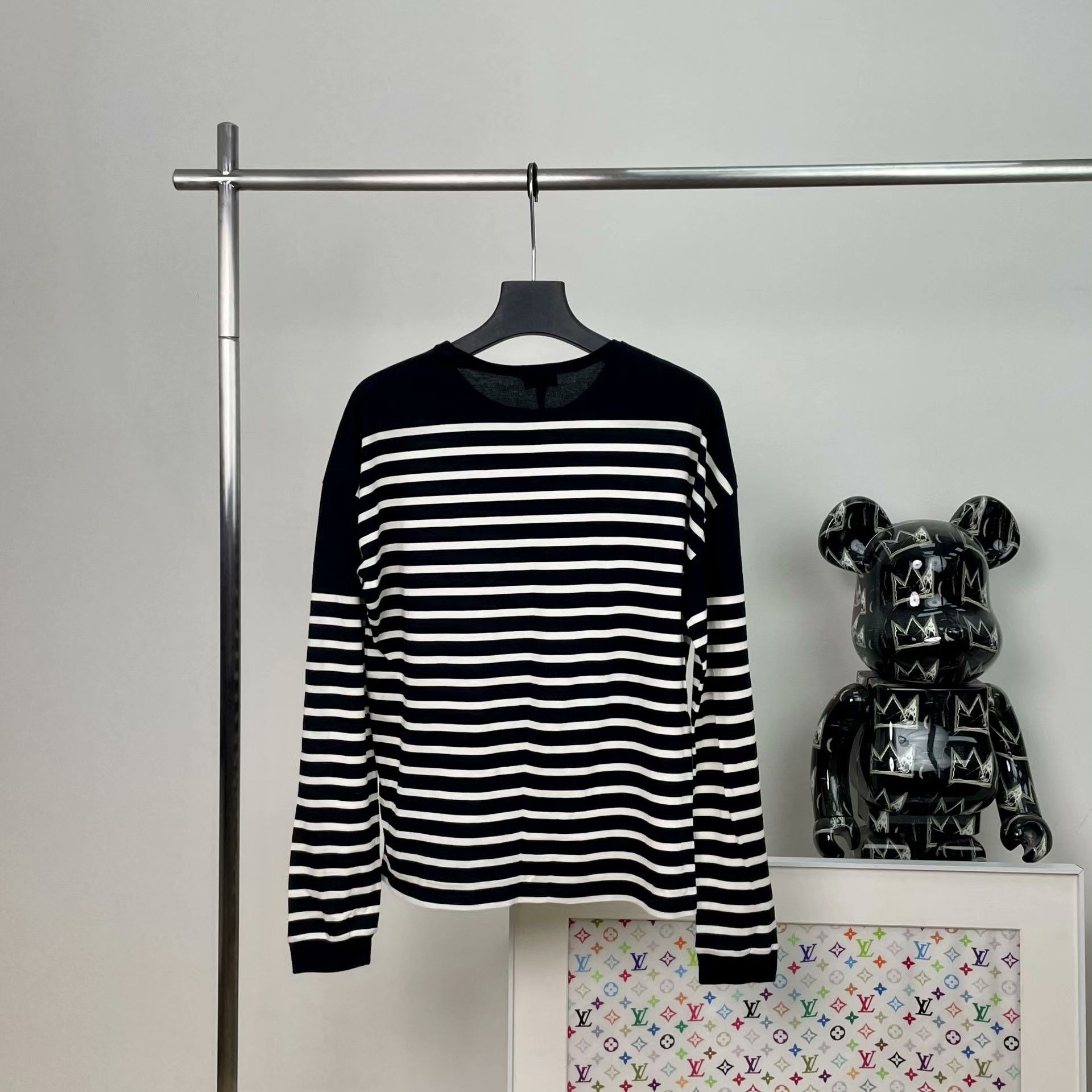 Saint Laurent Paris Saint Laurent Paris Wool Striped Sweater M Women Size M / US 6-8 / IT 42-44 - 2 Thumbnail