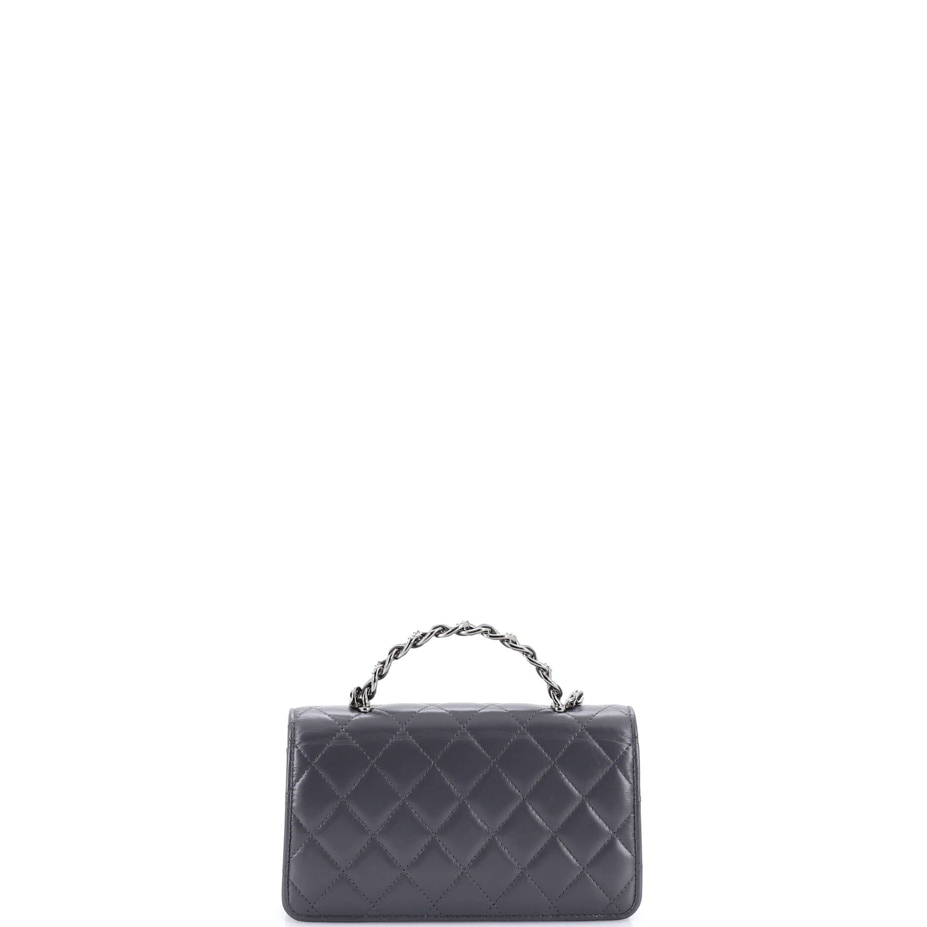 Chanel Top Handle Phone Holder with Chain Size ONE SIZE - 3 Thumbnail