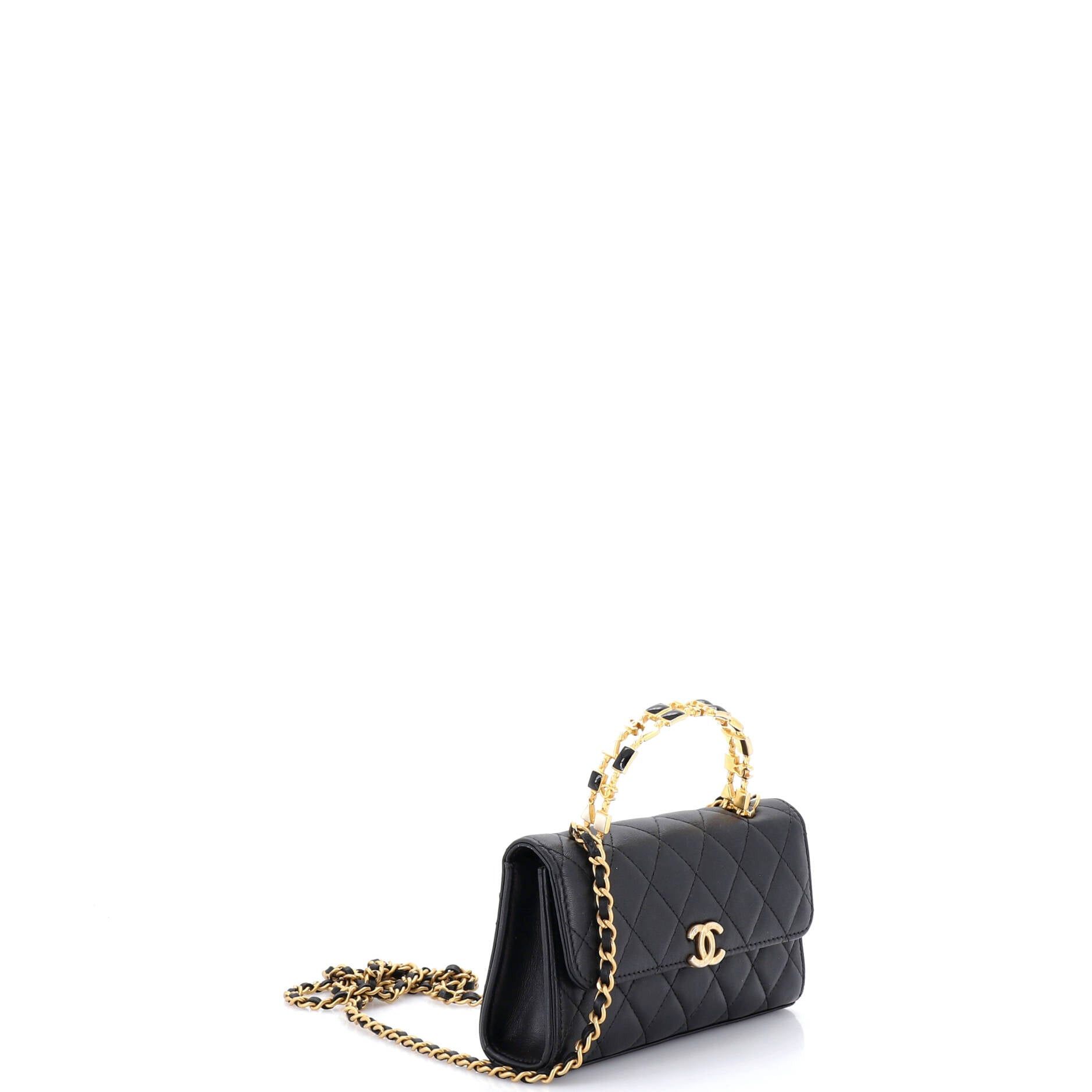Chanel Top Handle Phone Holder with Chain Size ONE SIZE - 2 Thumbnail