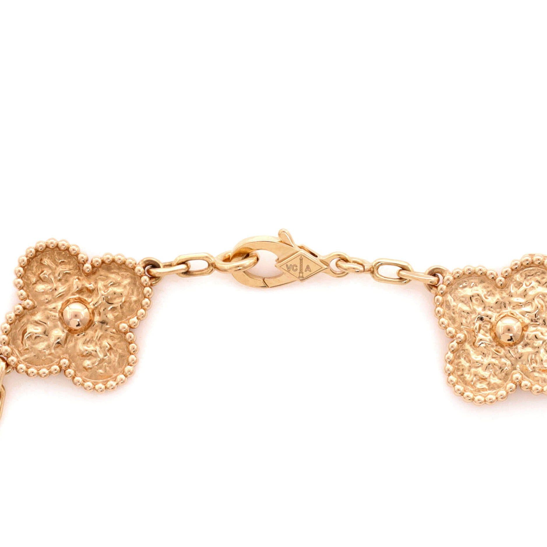 Van Cleef & Arpels Vintage Alhambra 5 Motifs Bracelet Size ONE SIZE - 4 Thumbnail