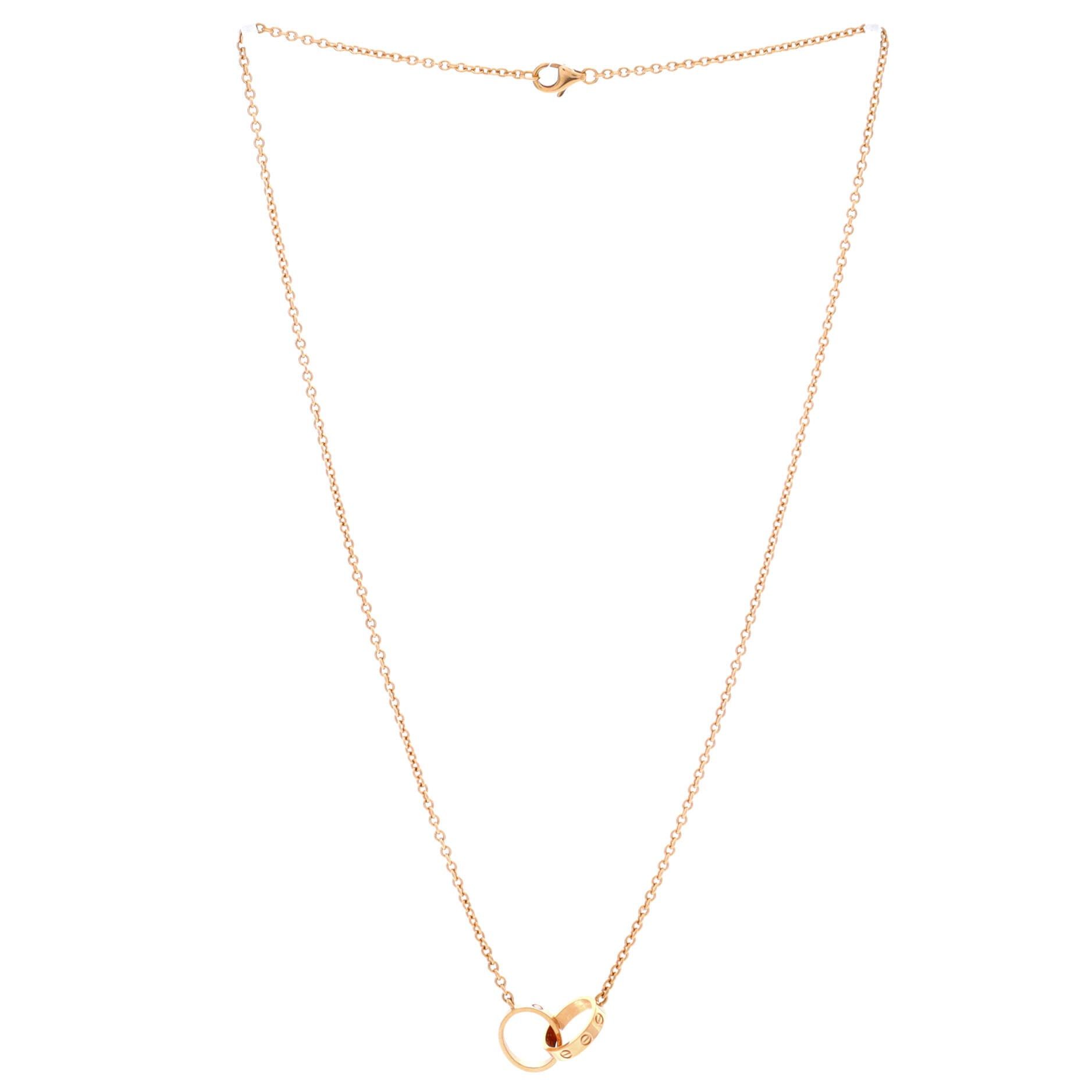 Cartier Love Interlocking Necklace Size ONE SIZE - 3 Thumbnail