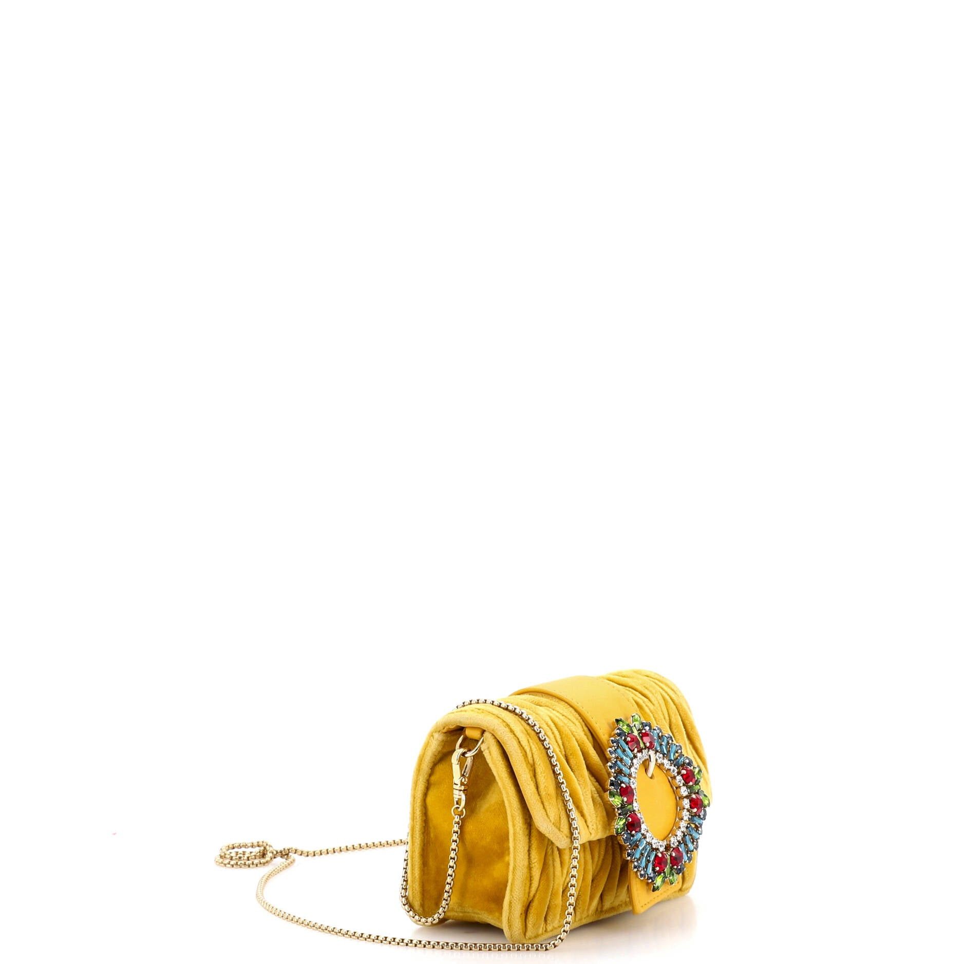 Miu Miu Crystal Buckle Chain Crossbody Bag Size ONE SIZE - 2 Thumbnail