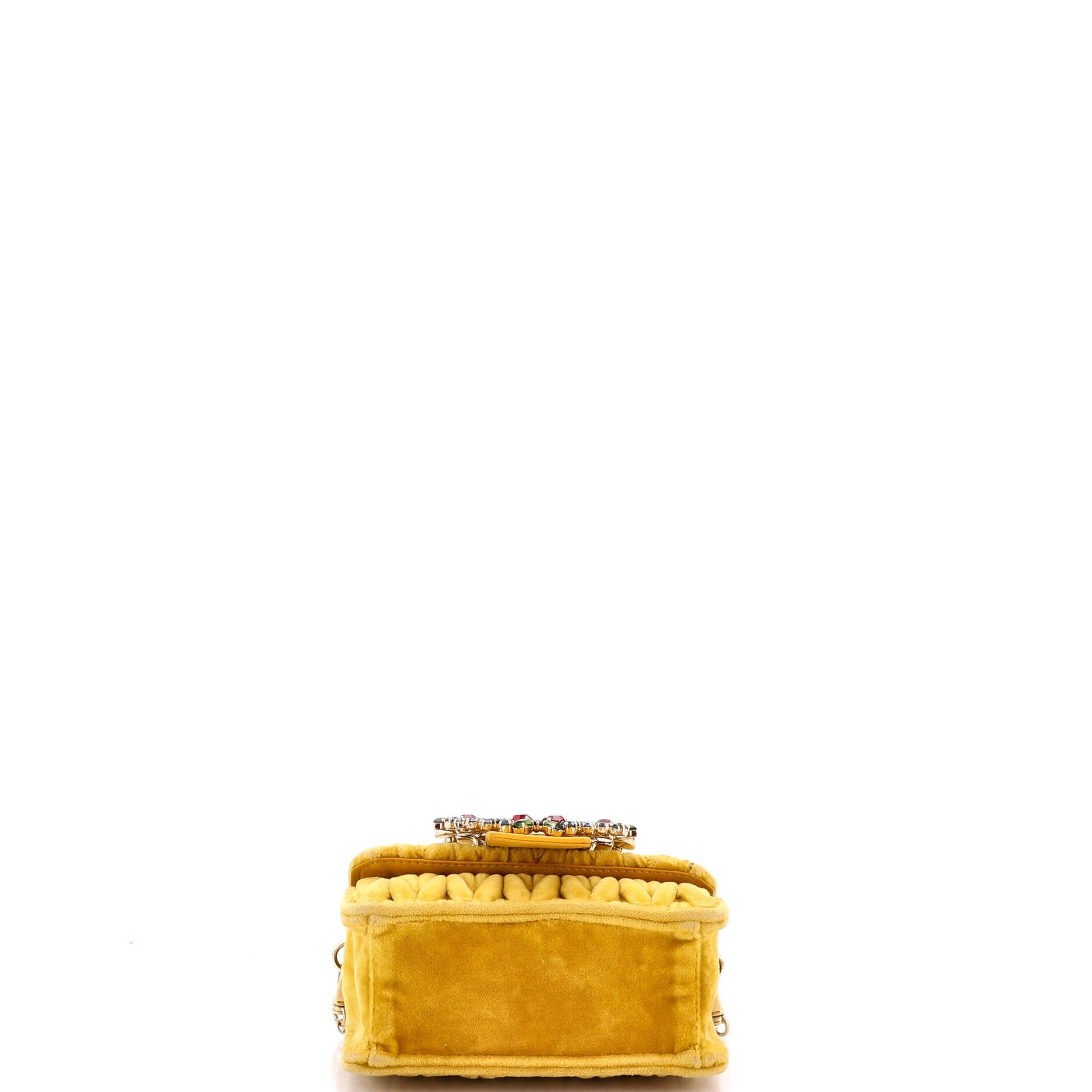 Miu Miu Crystal Buckle Chain Crossbody Bag Size ONE SIZE - 4 Thumbnail