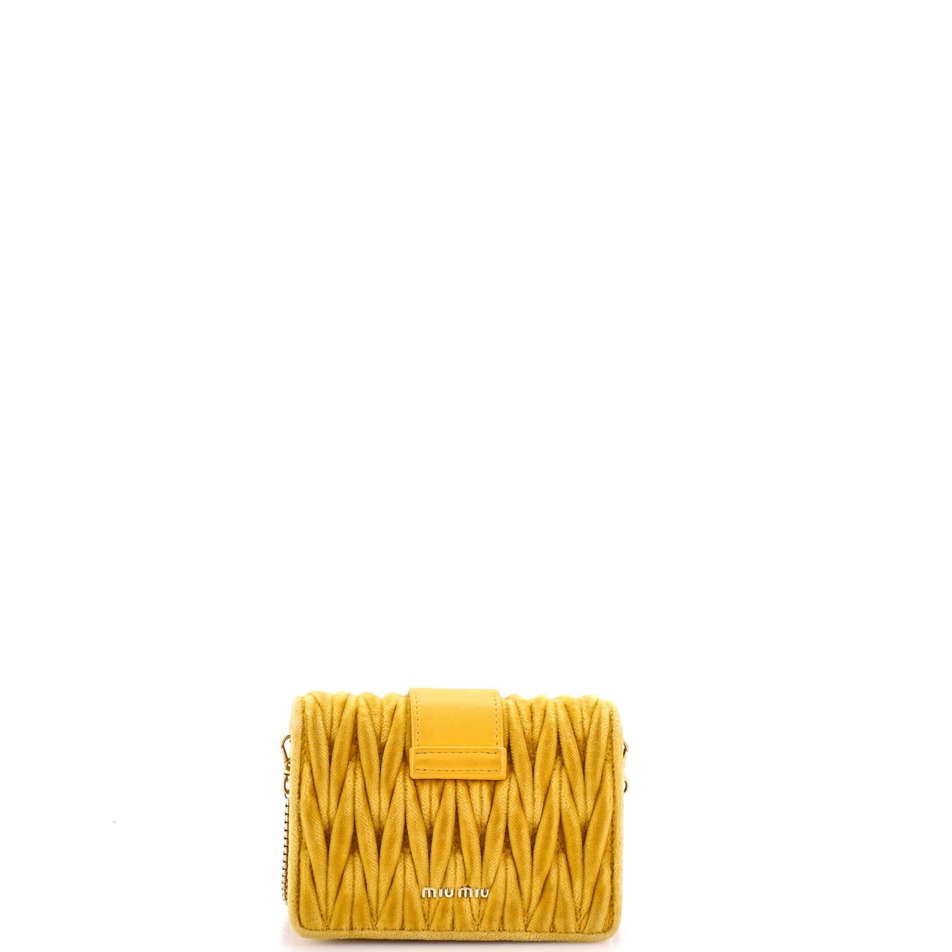 Miu Miu Crystal Buckle Chain Crossbody Bag Size ONE SIZE - 3 Thumbnail