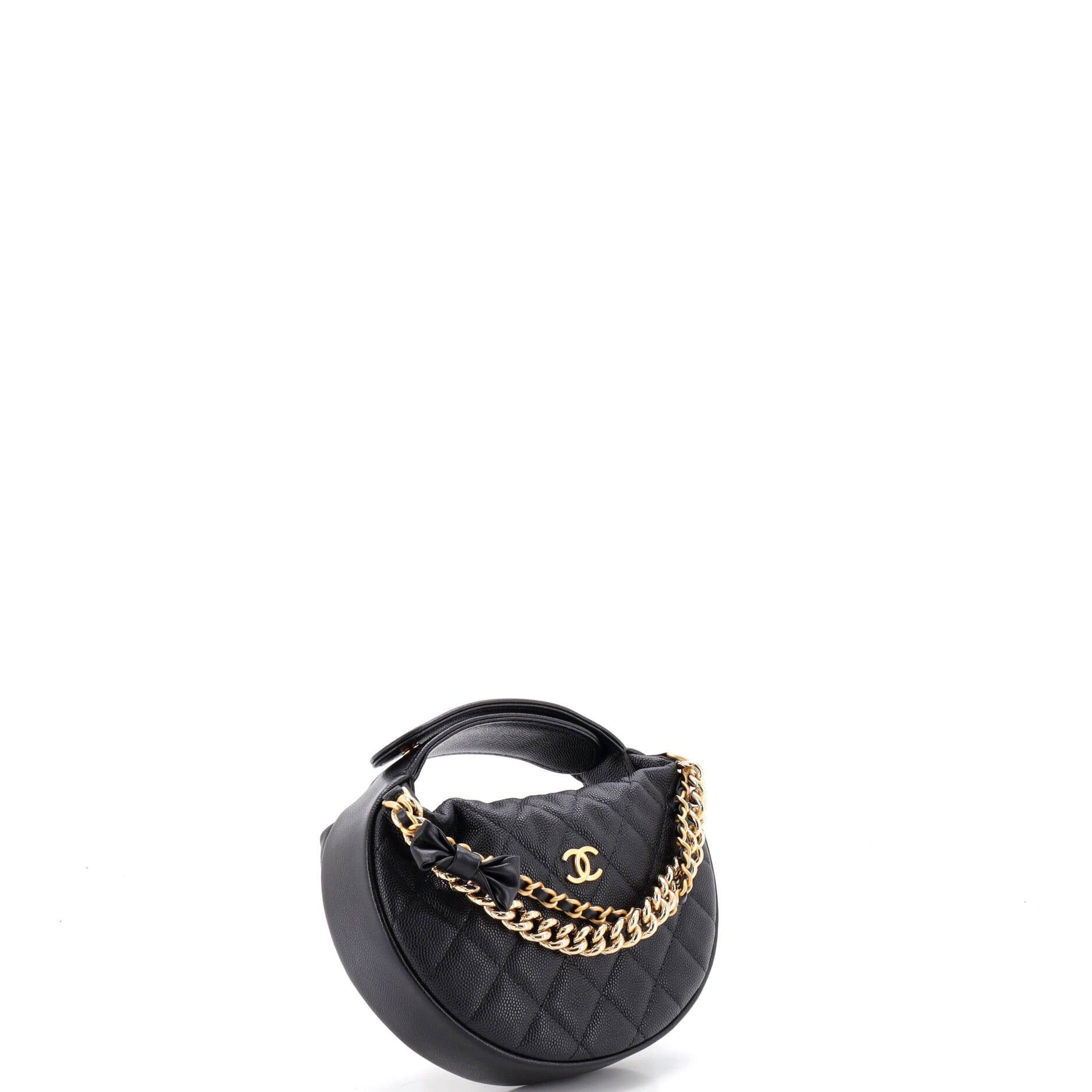 Chanel Double Chain Bow Hobo Pouch Size ONE SIZE - 2 Thumbnail