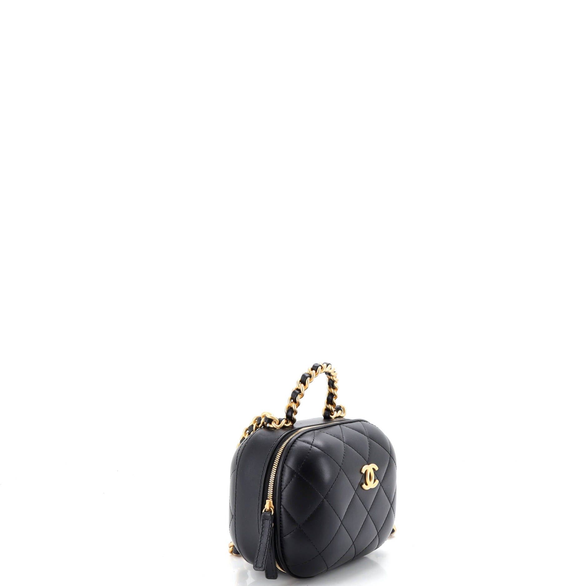 Chanel CC Bubble Top Handle Vanity Case with Chain Size ONE SIZE - 2 Thumbnail