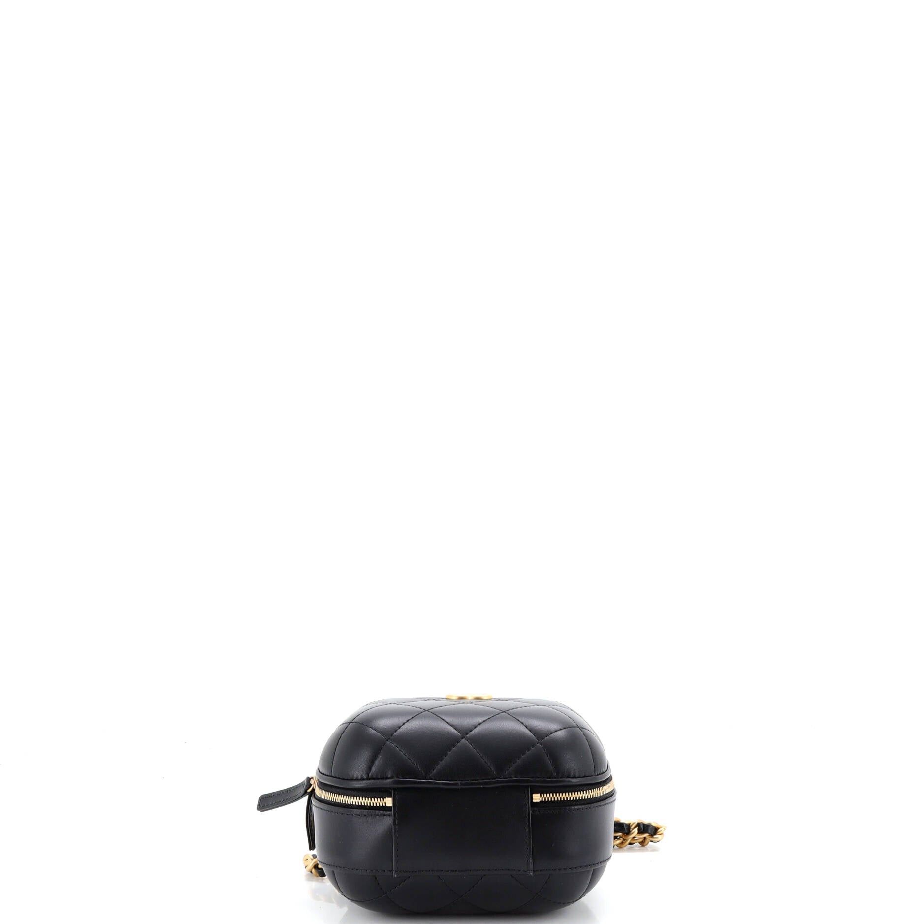 Chanel CC Bubble Top Handle Vanity Case with Chain Size ONE SIZE - 4 Thumbnail