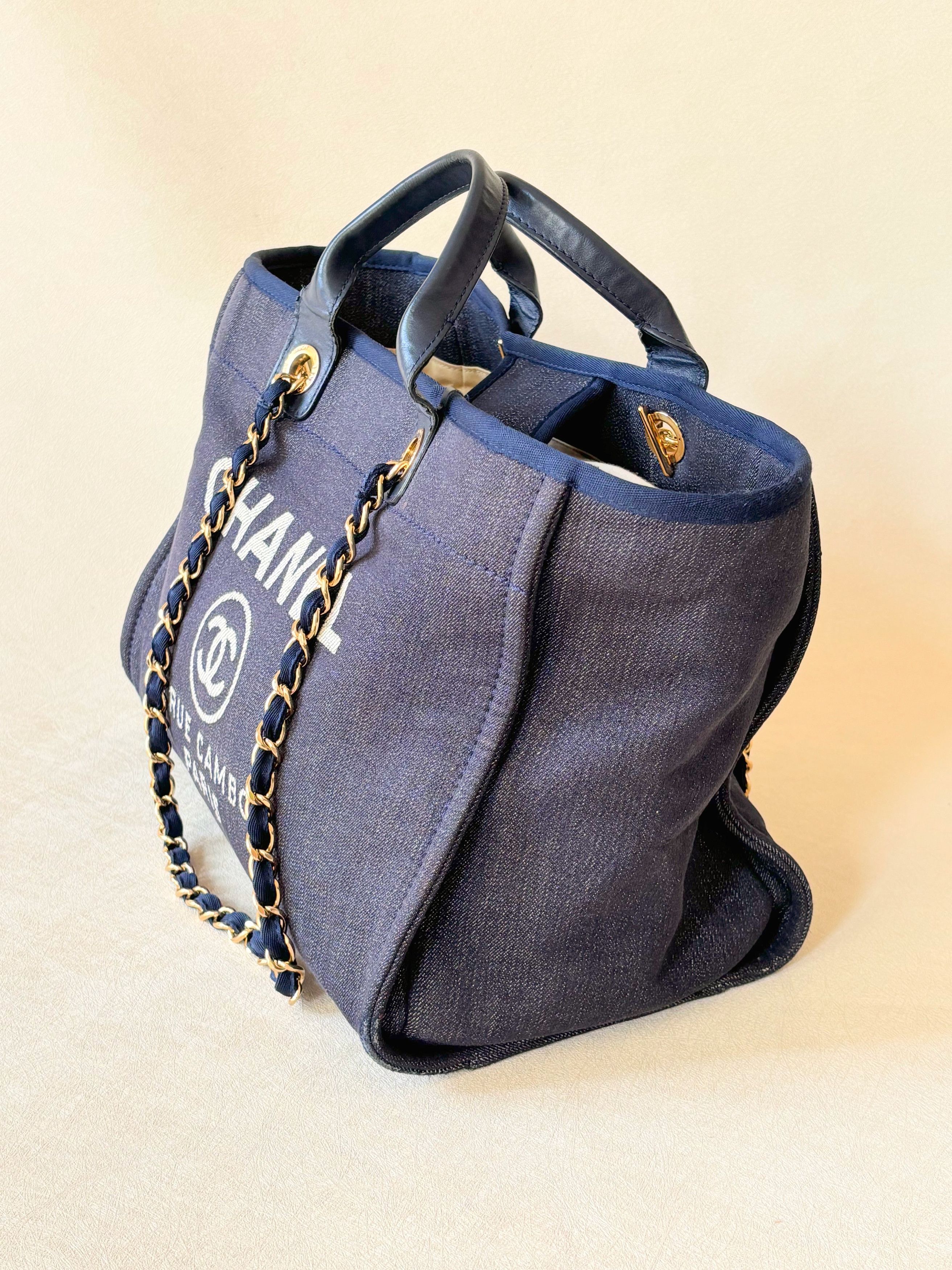 Chanel Cabas Deauville Denim Size ONE SIZE - 4 Thumbnail