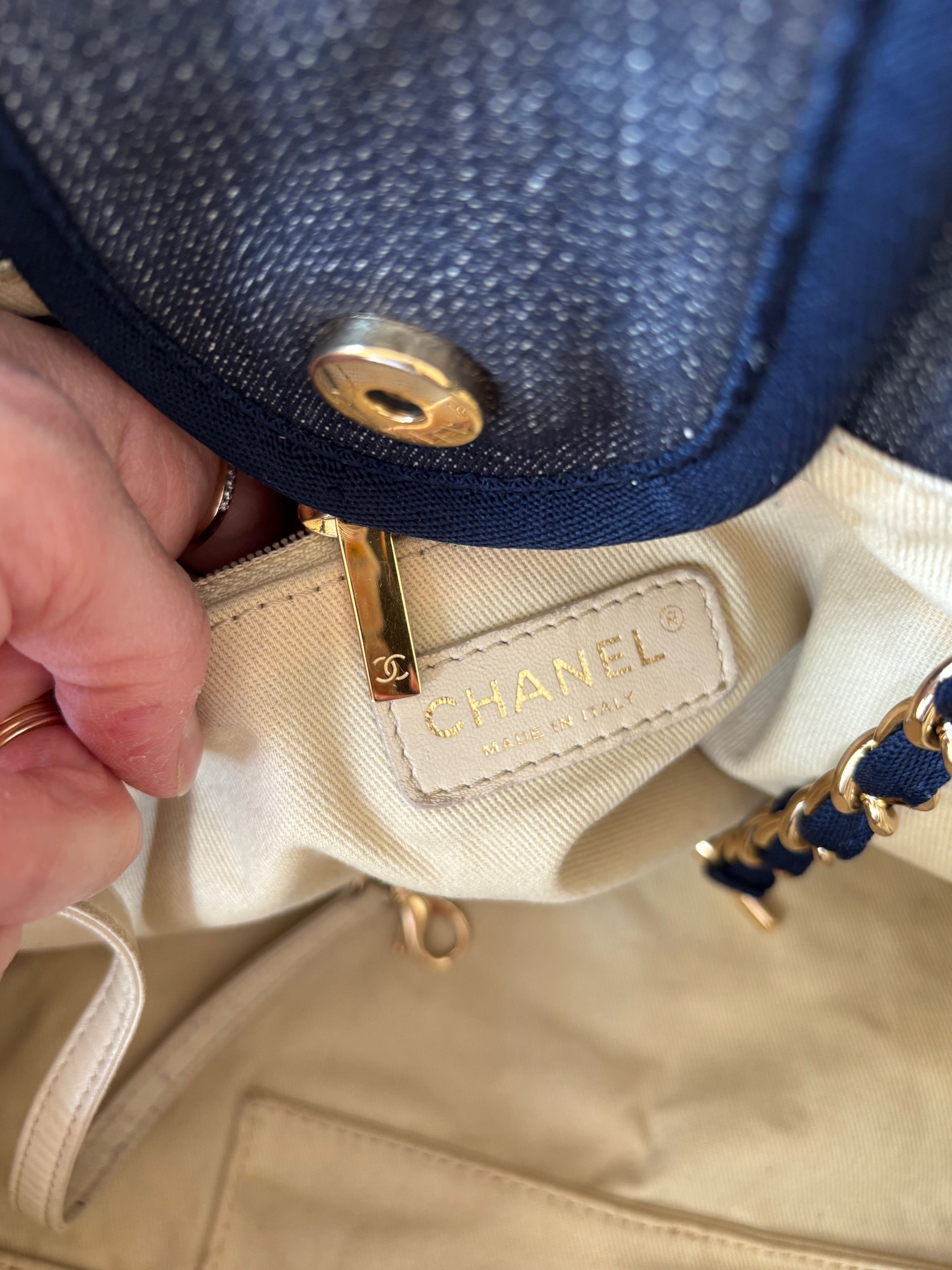 Chanel Cabas Deauville Denim Size ONE SIZE - 12 Thumbnail