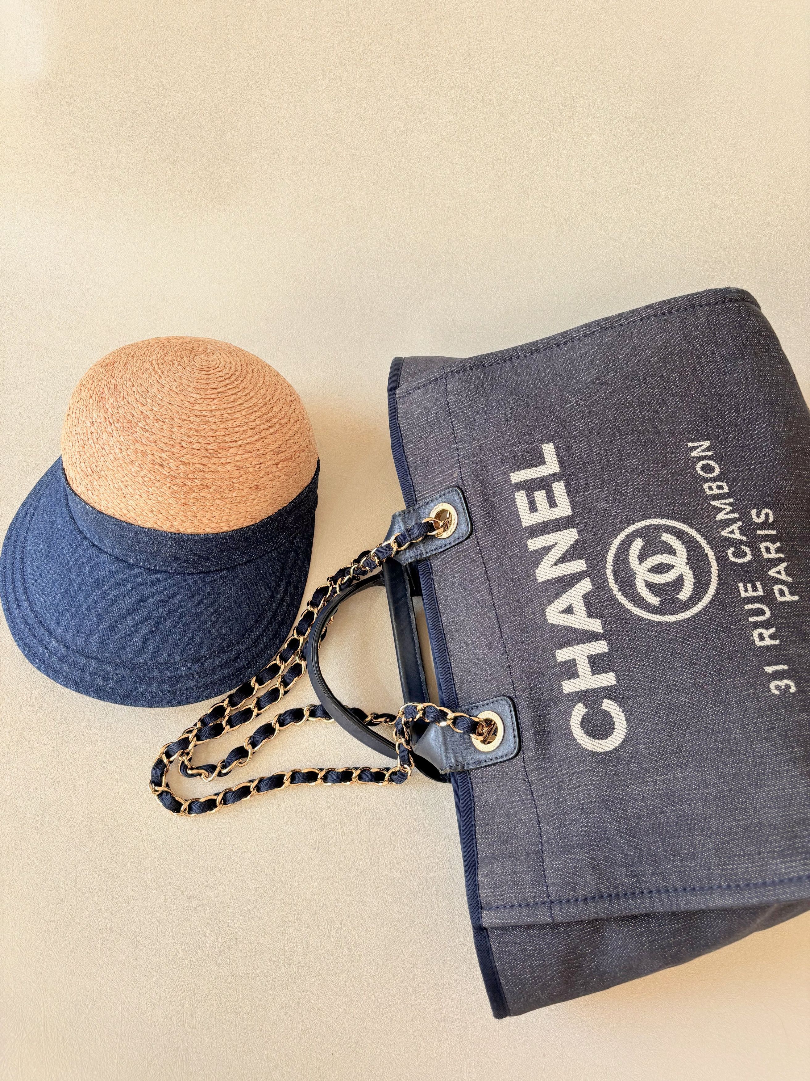 Chanel Cabas Deauville Denim Size ONE SIZE - 14 Thumbnail