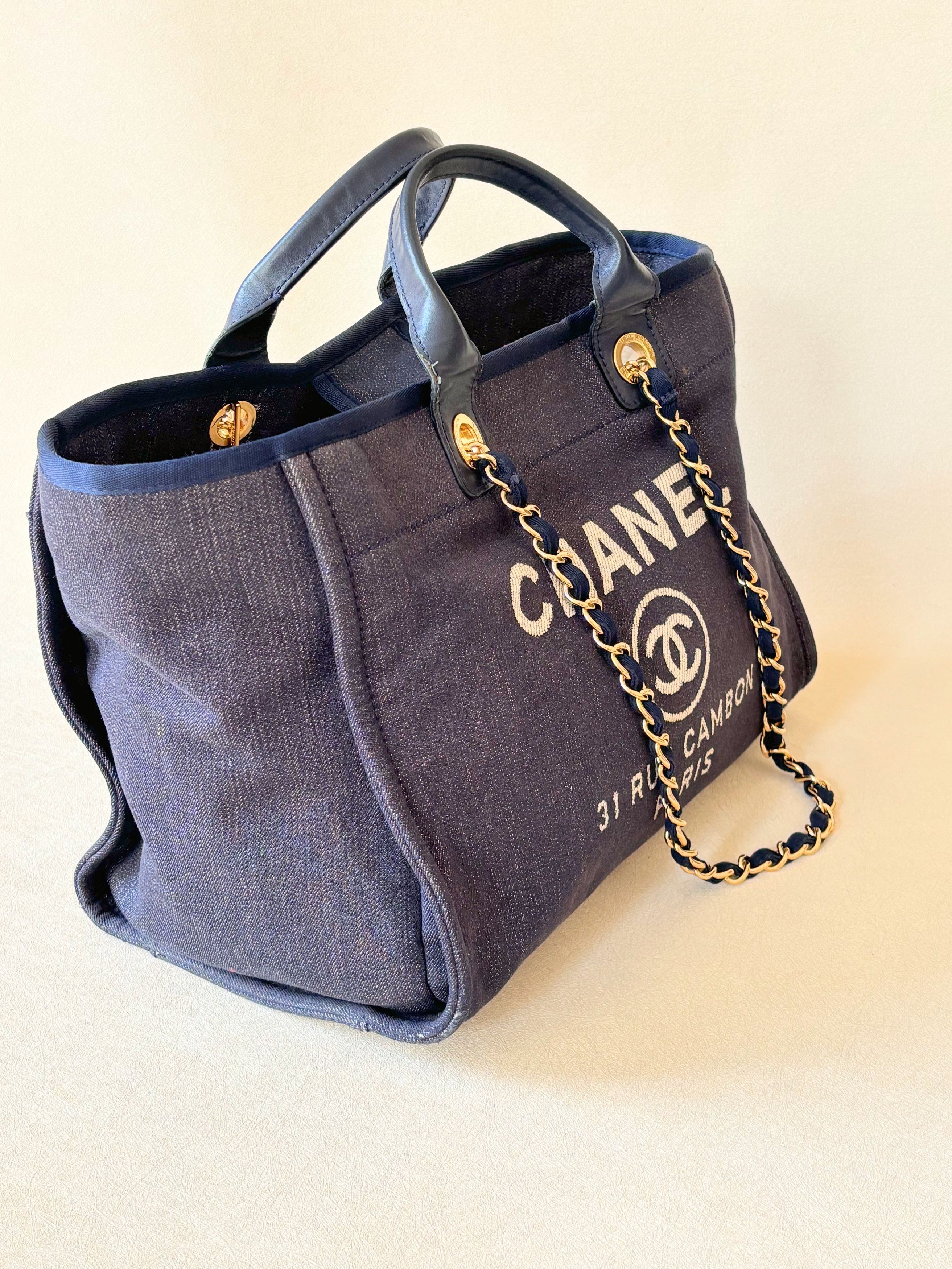 Chanel Cabas Deauville Denim Size ONE SIZE - 5 Thumbnail