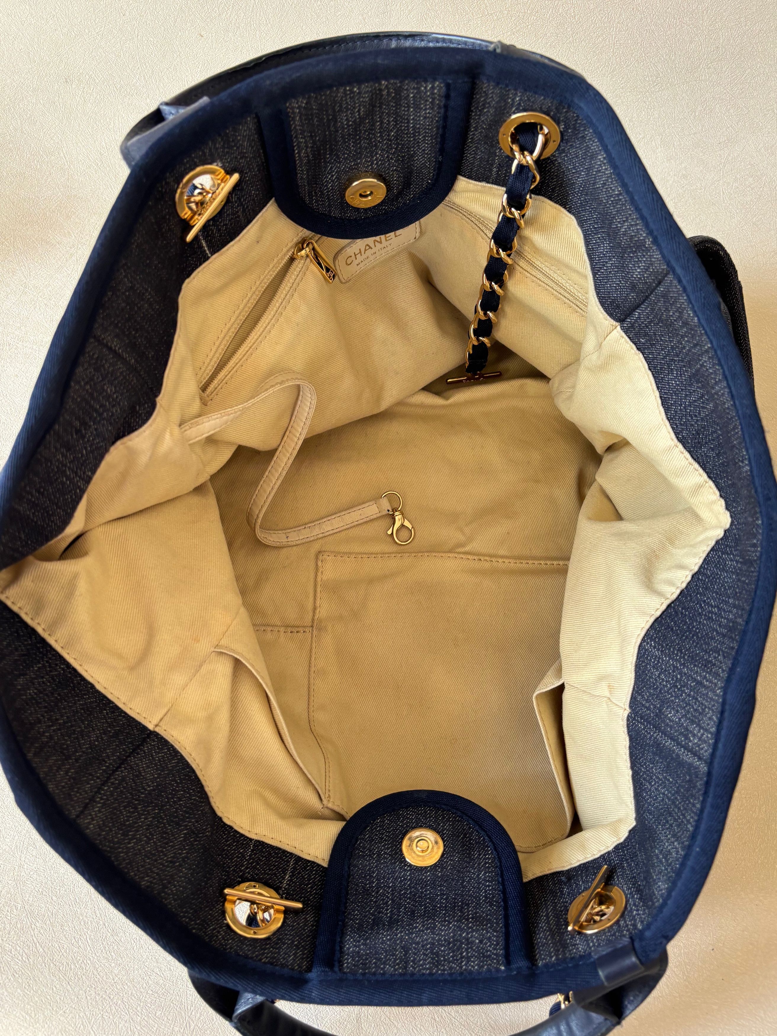 Chanel Cabas Deauville Denim Size ONE SIZE - 11 Thumbnail