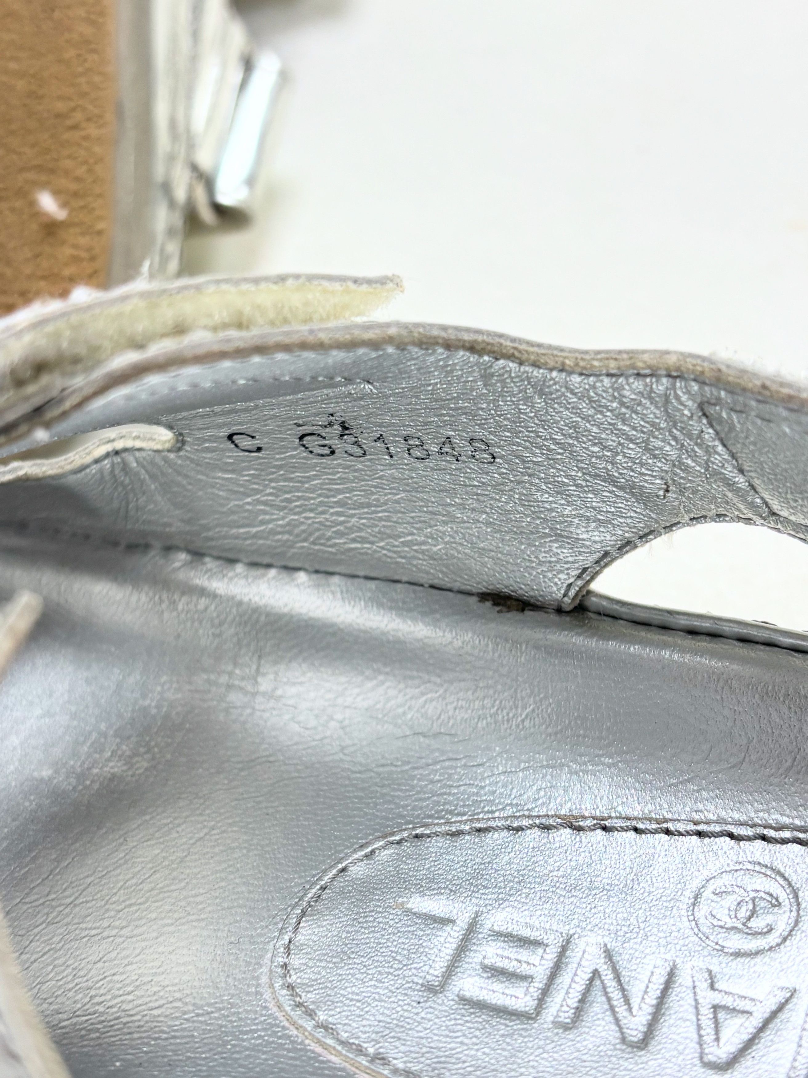 Chanel Sandales Dad Argent Size US 6.5 / IT 36.5 - 11 Thumbnail