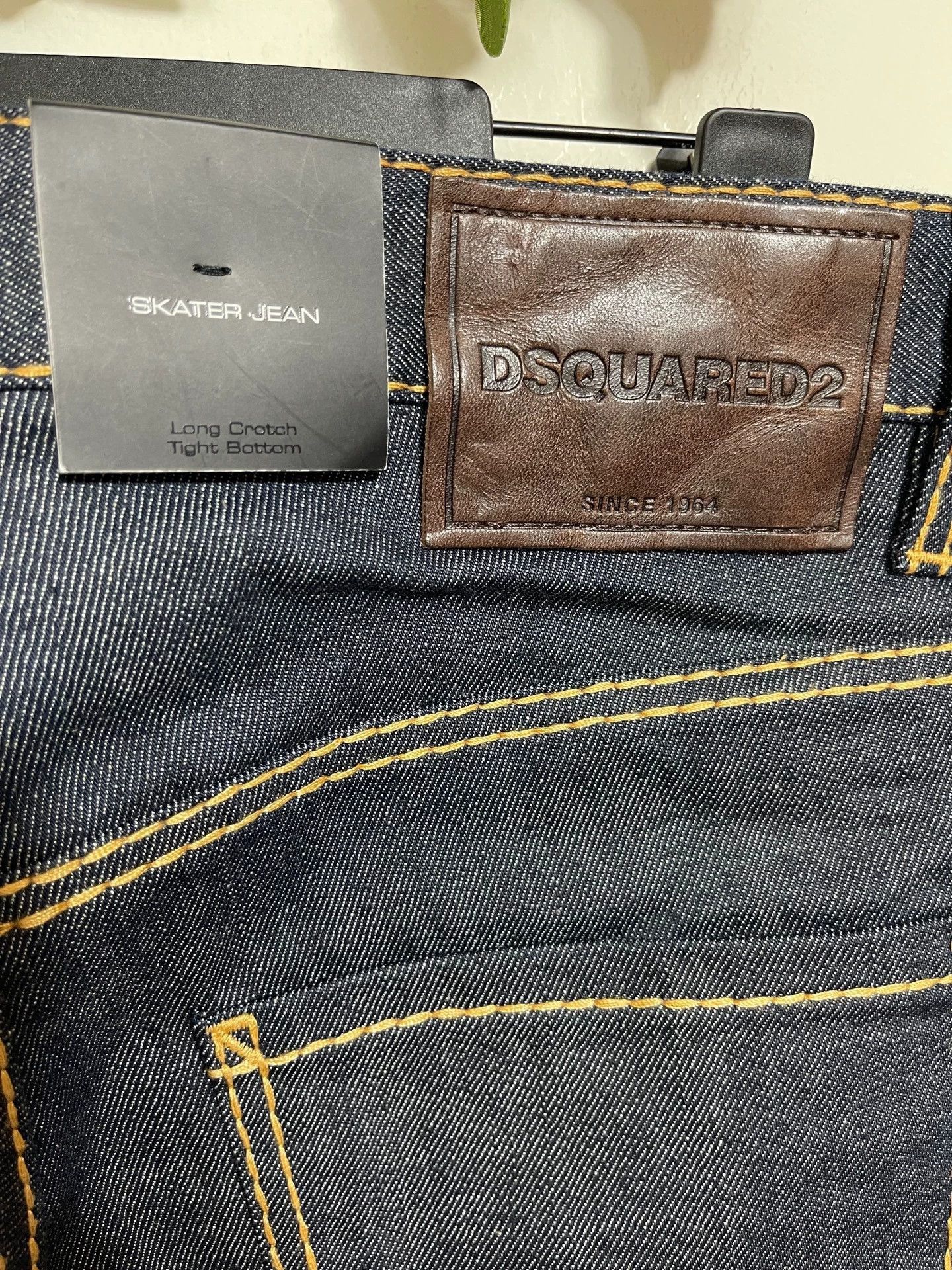 Dsquared2 Blue Denim Jeans with Yellow Stitching Size US 30 / EU 46 - 6 Thumbnail
