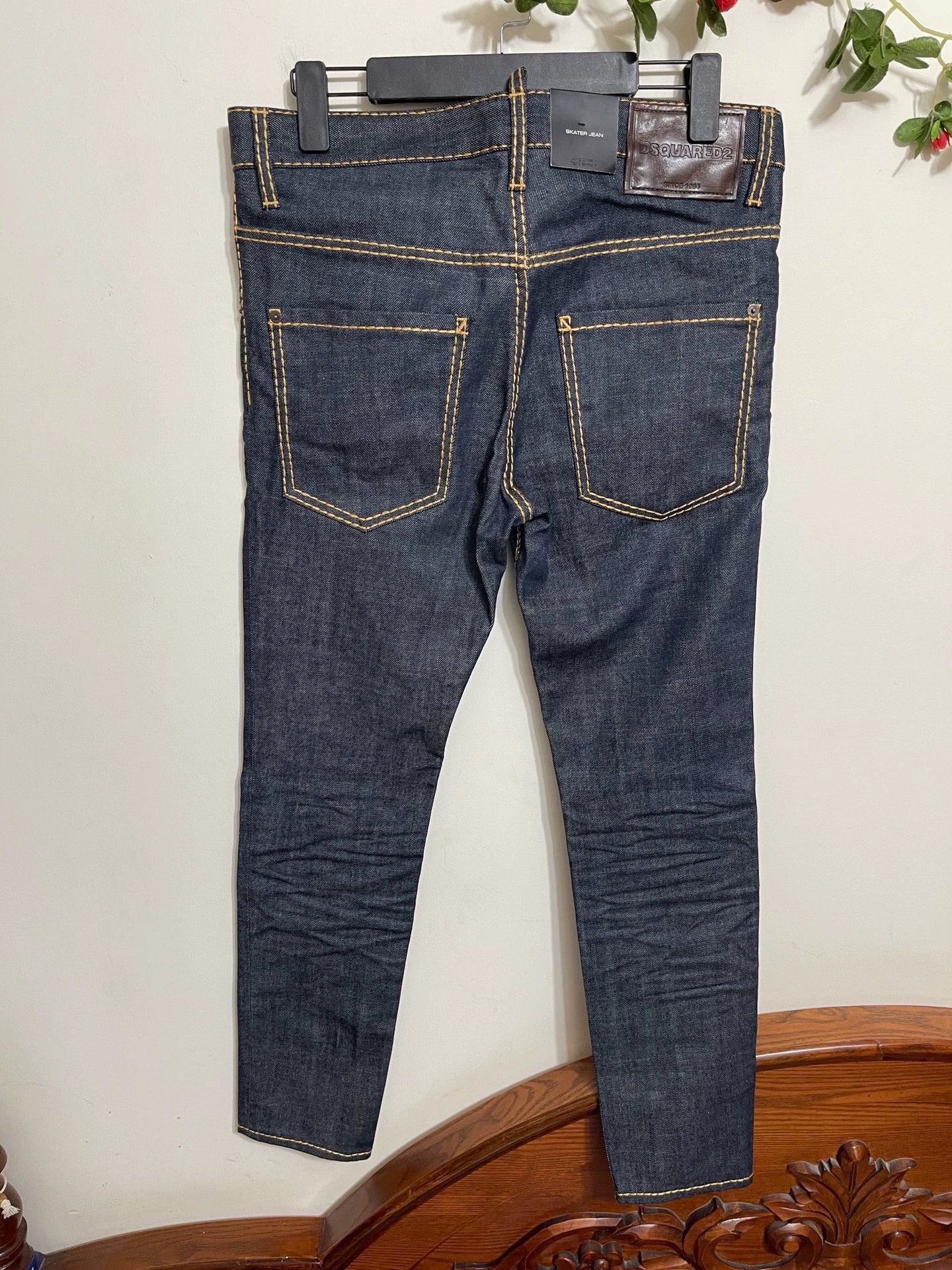 Dsquared2 Blue Denim Jeans with Yellow Stitching Size US 30 / EU 46 - 2 Thumbnail