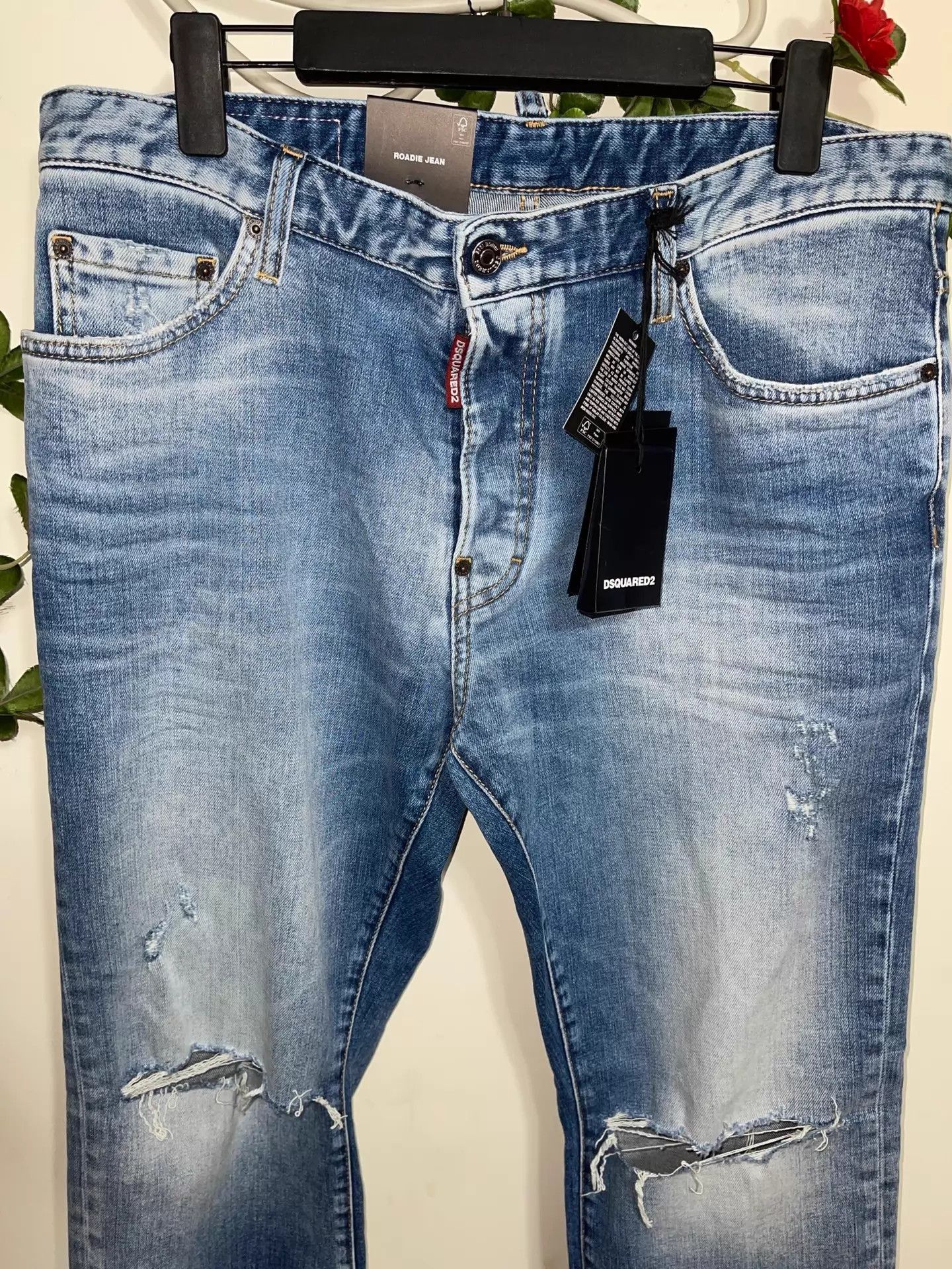Dsquared2 Blue Distressed Denim Jeans Size 34 Size US 34 / EU 50 - 5 Thumbnail
