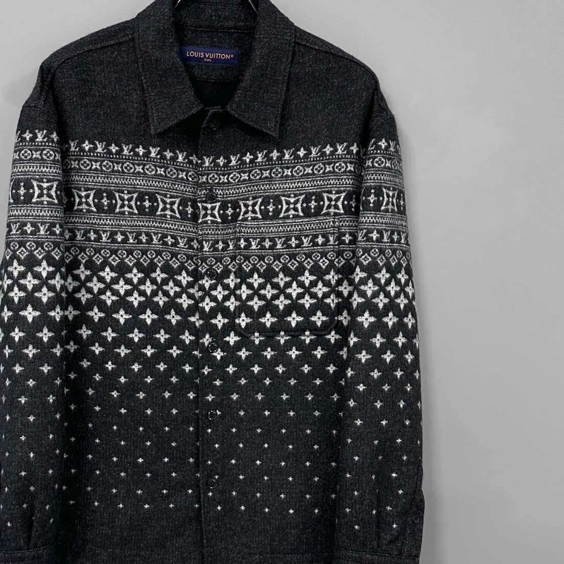 Louis Vuitton Black Patterned Button-Up Shirt Size S Size US S / EU 44-46 / 1 - 2 Thumbnail