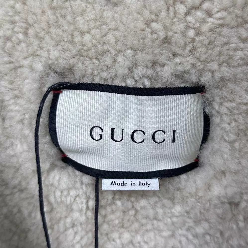 Gucci Embroidered Denim Jacket with Shearling Collar Size US S / EU 44-46 / 1 - 5 Thumbnail