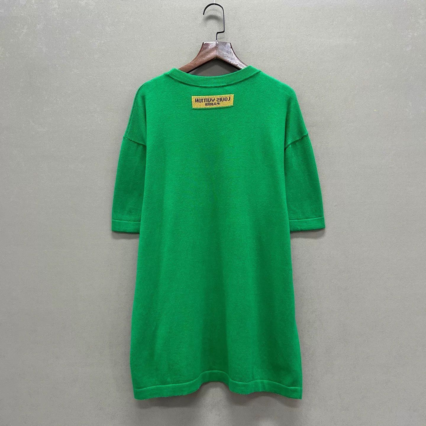 Louis Vuitton Green Short Sleeve Oversized Graphic Top Size US M / EU 48-50 / 2 - 2 Thumbnail