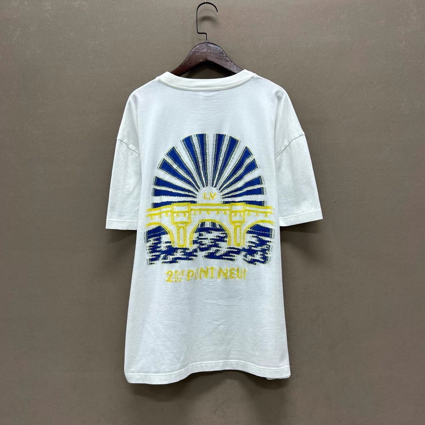 Louis Vuitton White Graphic Short Sleeve Shirt Size US M / EU 48-50 / 2 - 2 Thumbnail