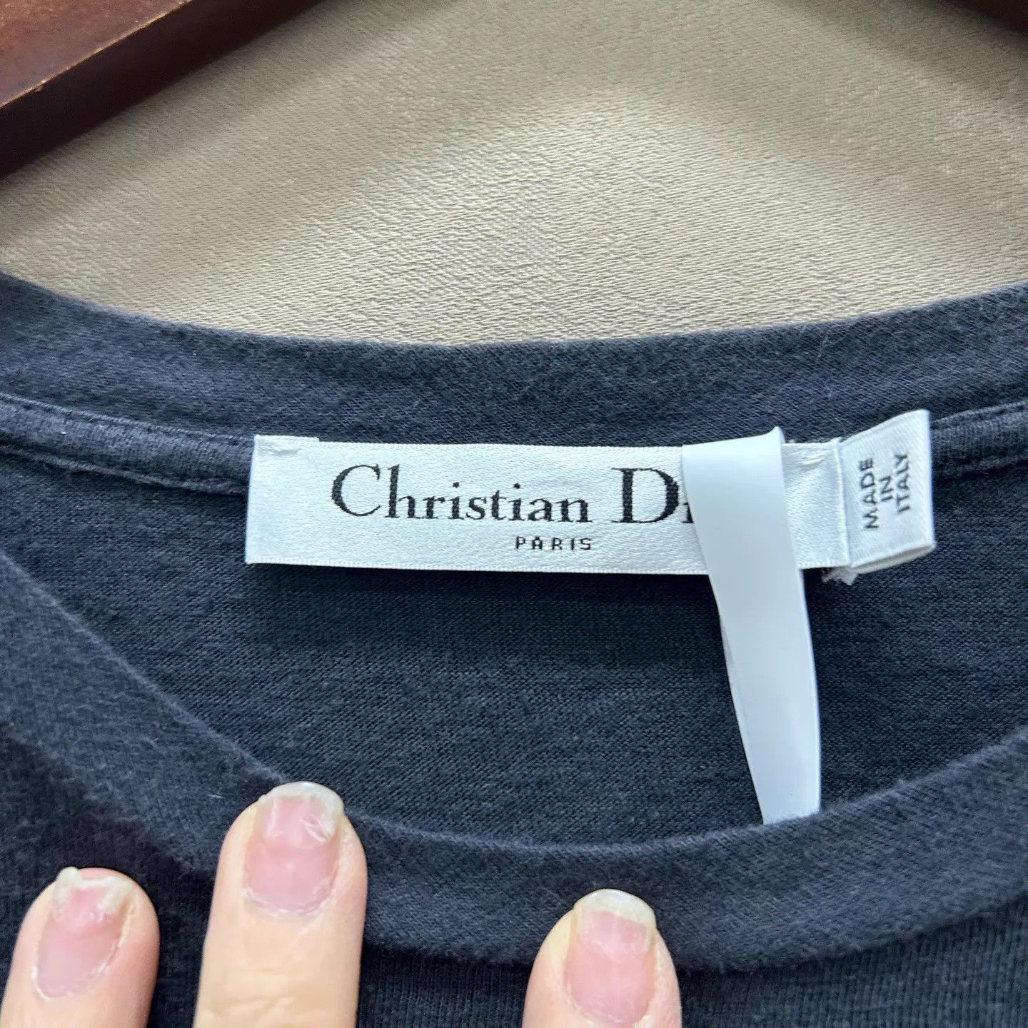 Dior Black Graphic Short Sleeve T-Shirt with Hands and Bird Size US M / EU 48-50 / 2 - 3 Thumbnail