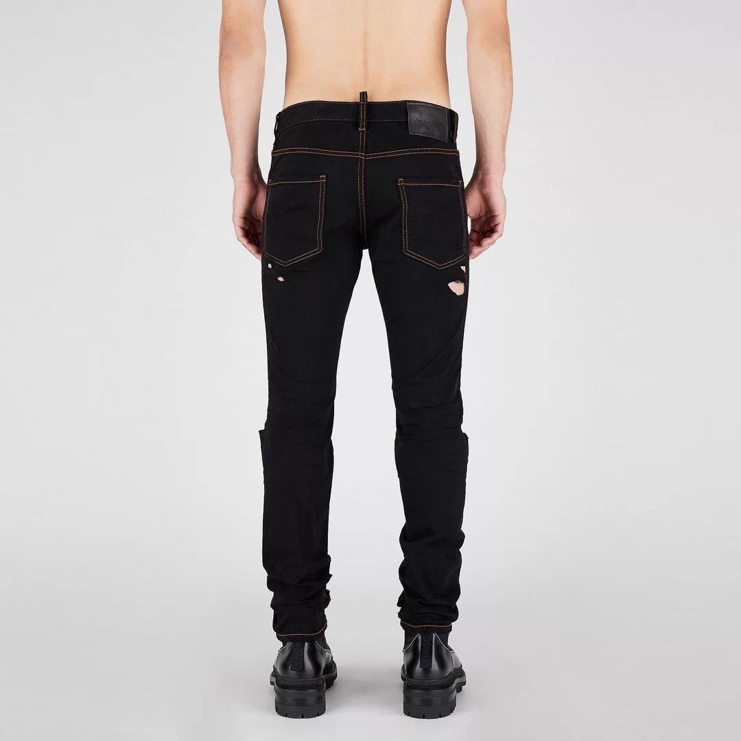 Dsquared2 Distressed Black Denim Jeans Size 30 Size US 30 / EU 46 - 2 Thumbnail