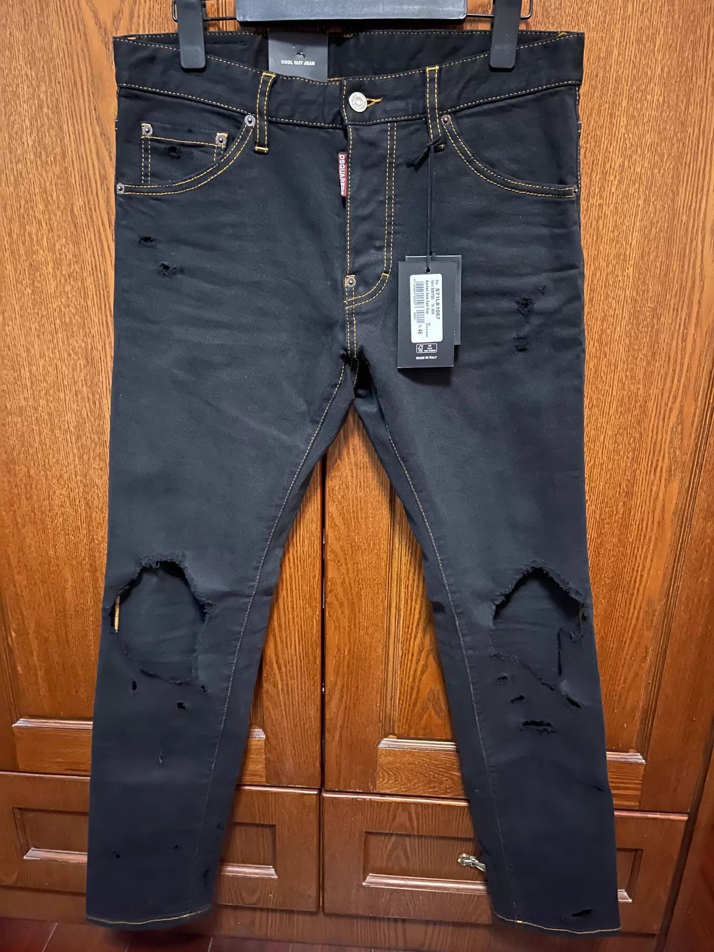 Dsquared2 Distressed Black Denim Jeans Size 30 Size US 30 / EU 46 - 3 Thumbnail