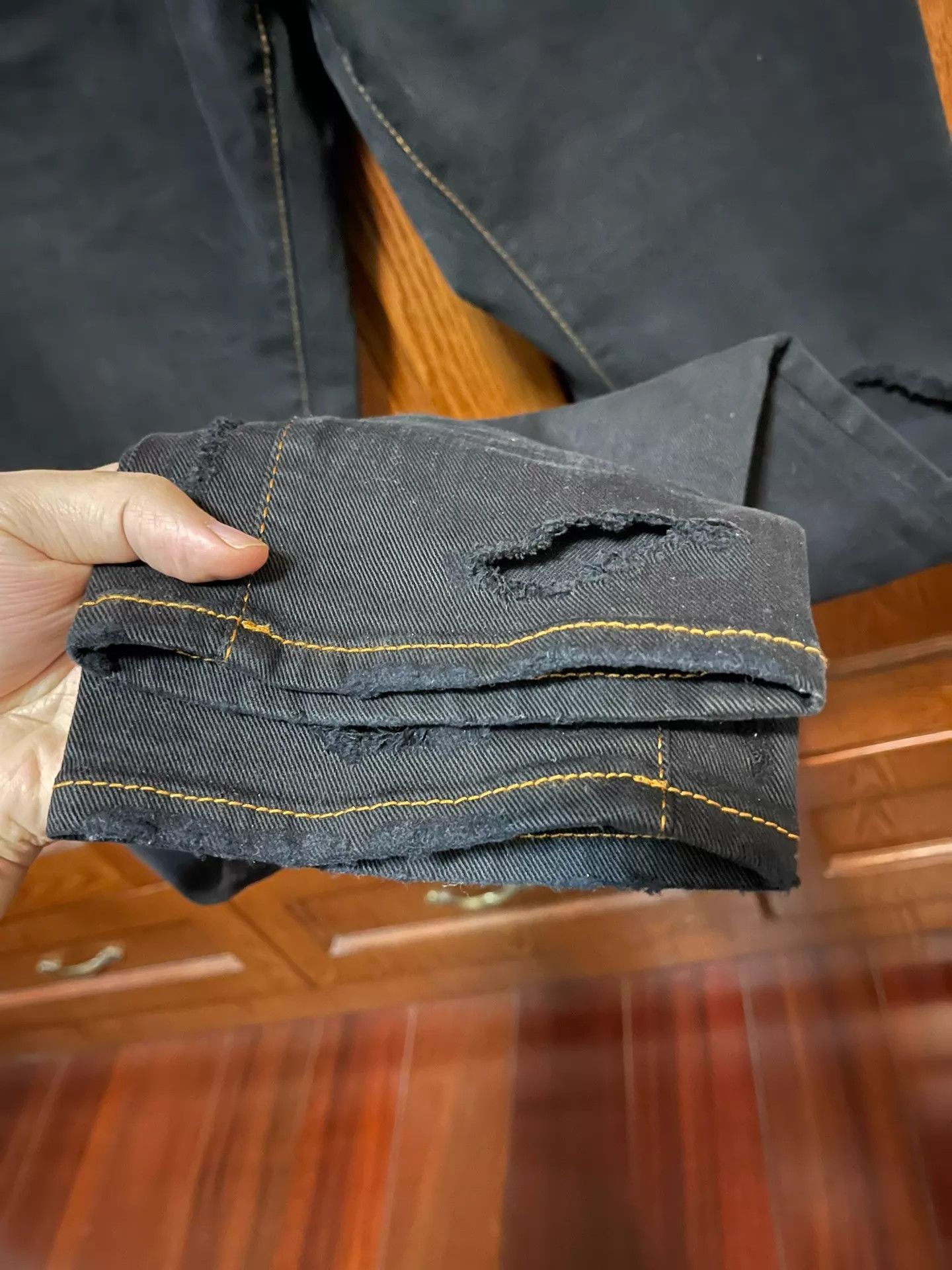 Dsquared2 Distressed Black Denim Jeans Size 30 Size US 30 / EU 46 - 6 Thumbnail