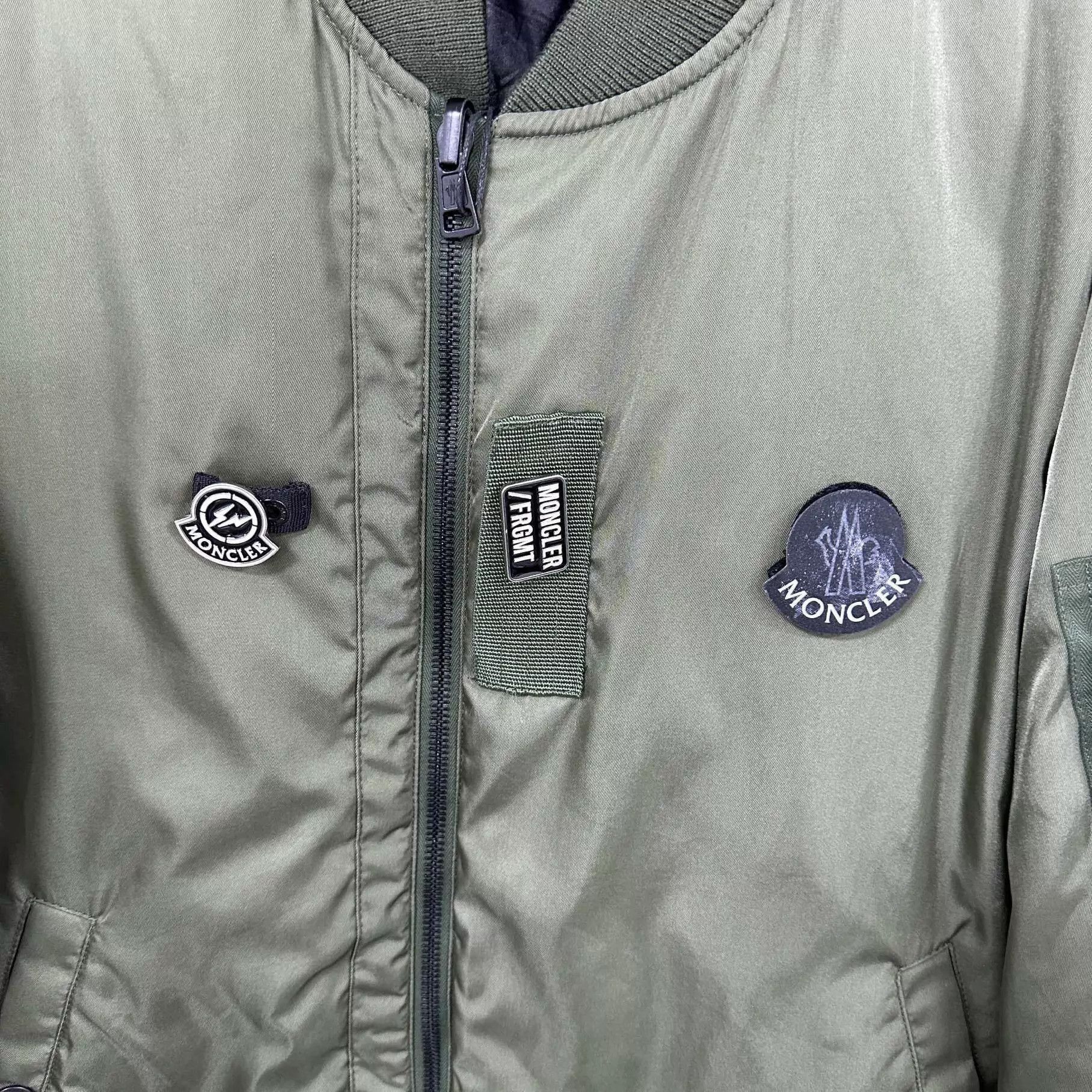 Moncler Green Bomber Jacket Size S Size US S / EU 44-46 / 1 - 8 Thumbnail
