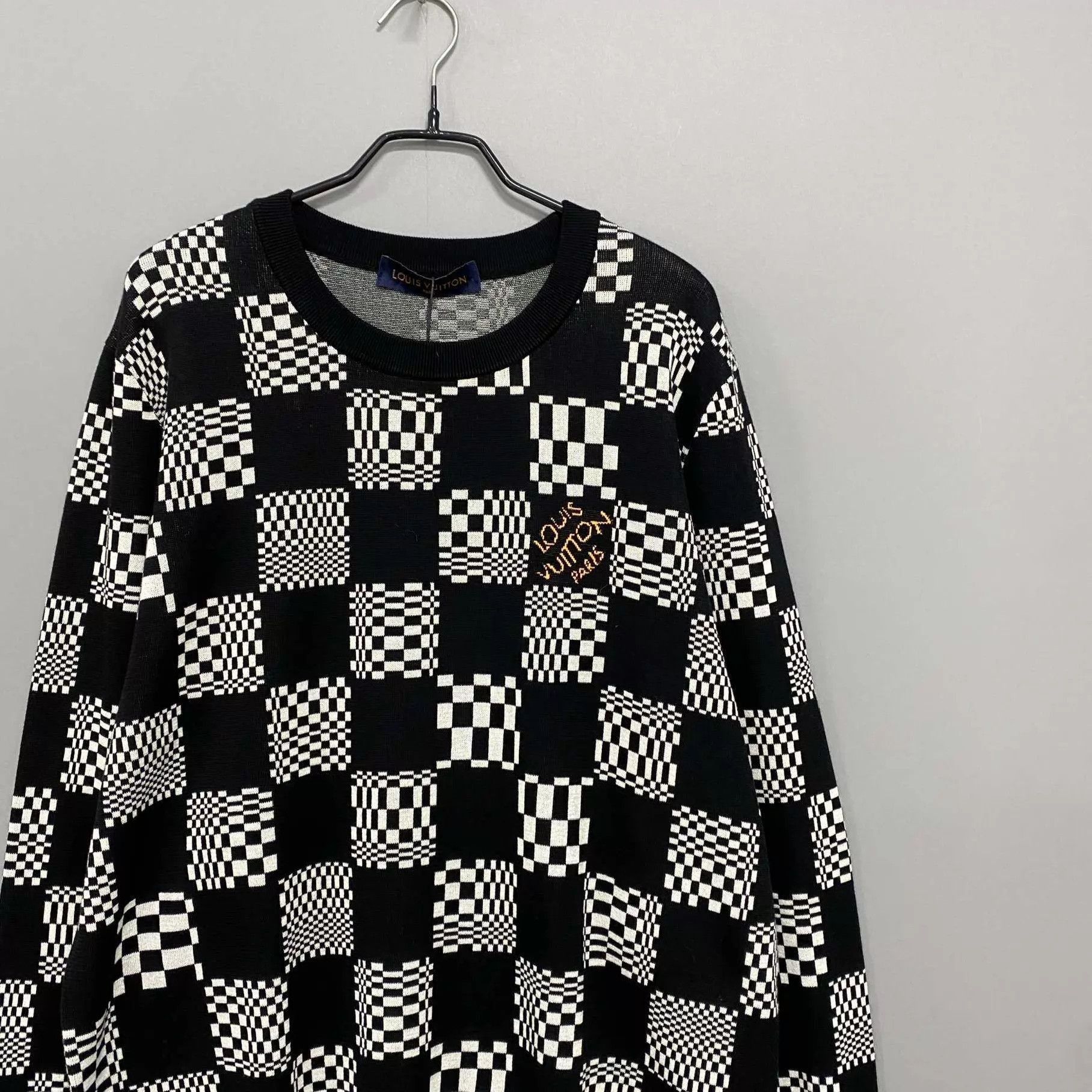 Louis Vuitton Checkered Pattern Long Sleeve Sweater Size US XXL / EU 58 / 5 - 2 Thumbnail