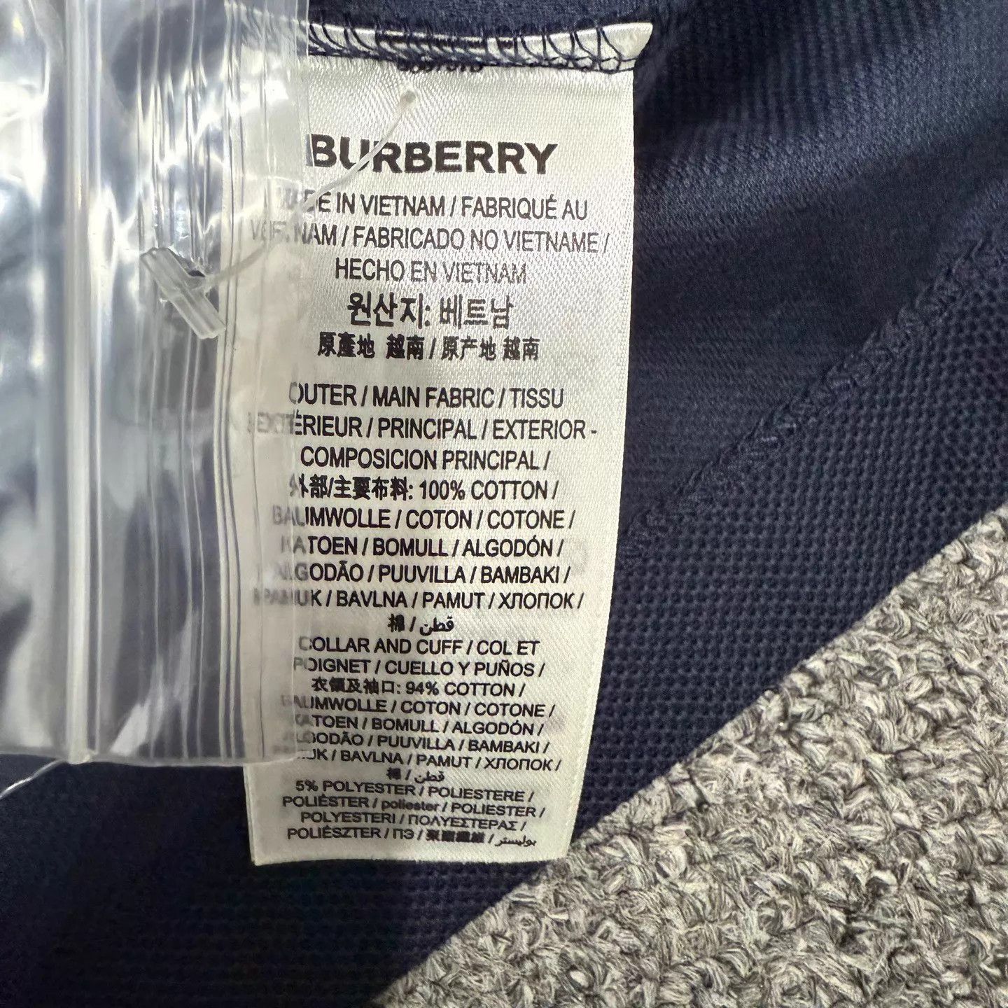Burberry Blue Short Sleeve Polo Shirt Size US M / EU 48-50 / 2 - 4 Thumbnail