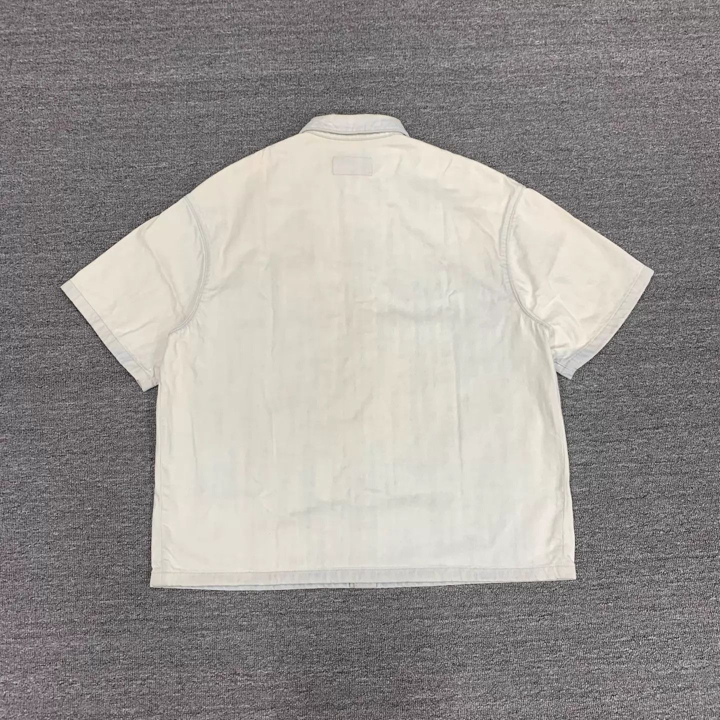 Prada White Short Sleeve Button-Up Shirt Size US L / EU 52-54 / 3 - 2 Thumbnail