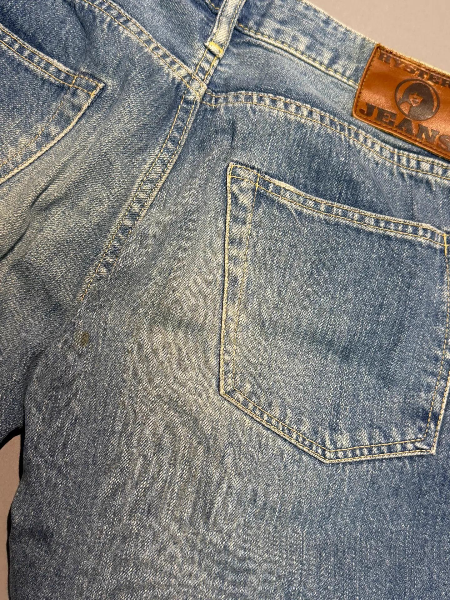 Hysteric Glamour Blue Denim Jeans with Patchwork Knee Details Size US 28 / EU 44 - 5 Thumbnail