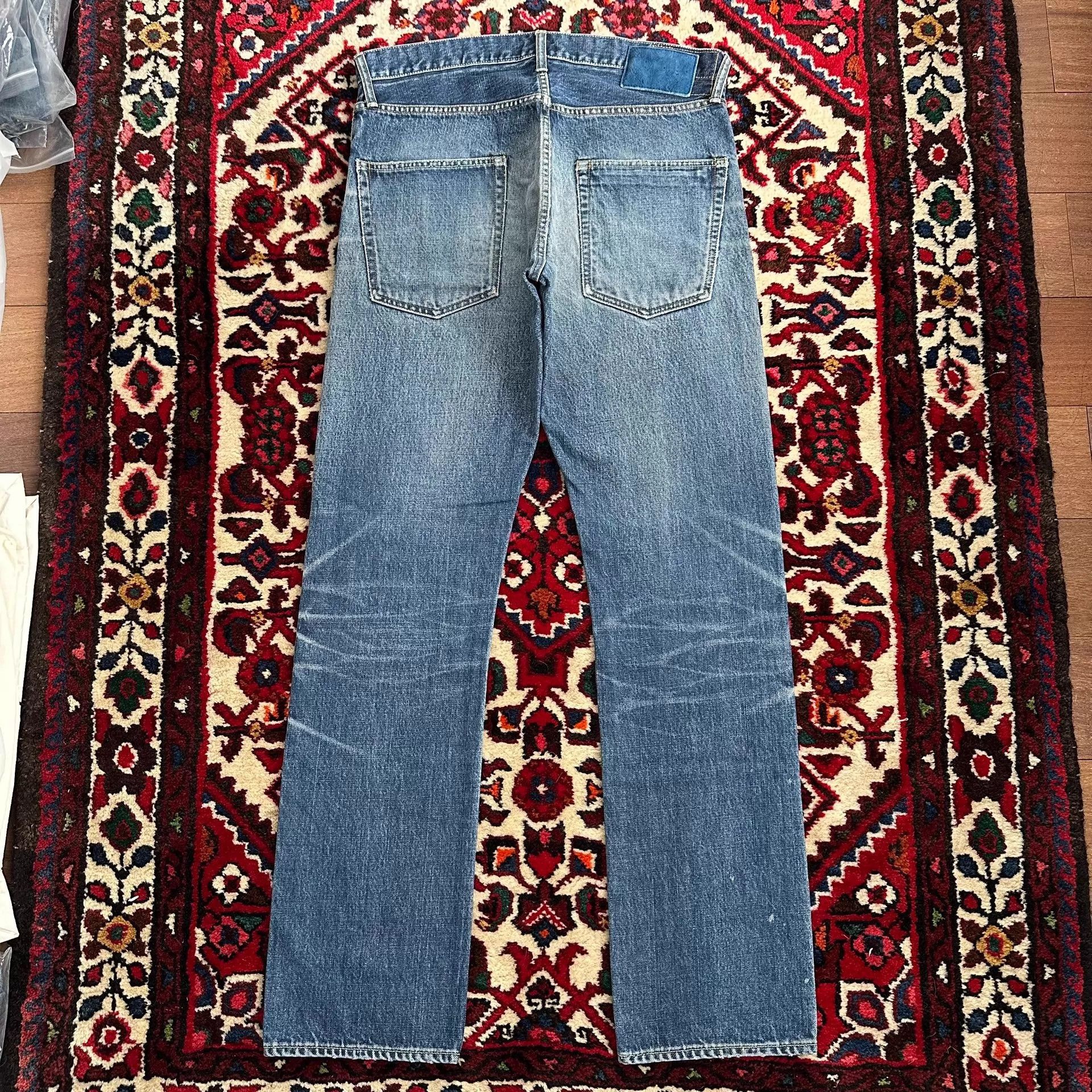 Visvim Blue Denim Jeans with Distressed Fading and Splatters Size US 32 / EU 48 - 2 Thumbnail