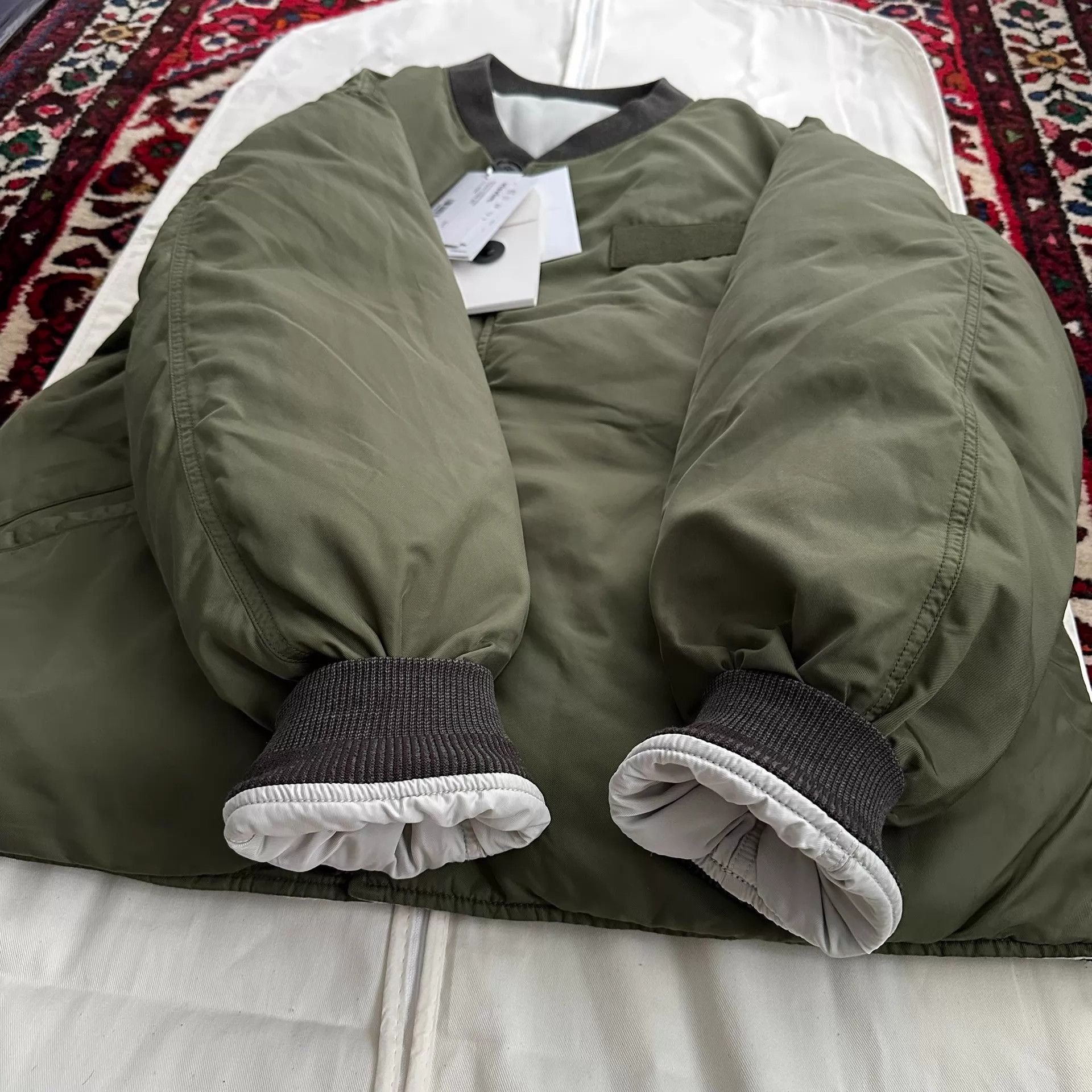 Visvim Green Quilted Bomber Jacket Size M Size US M / EU 48-50 / 2 - 5 Thumbnail
