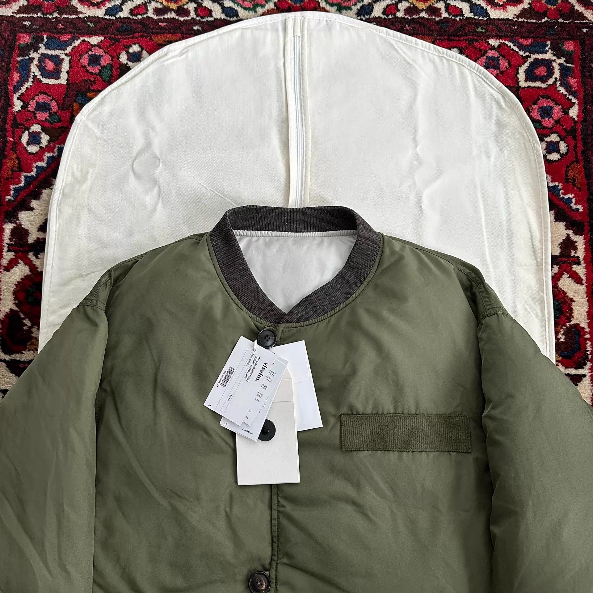 Visvim Green Quilted Bomber Jacket Size M Size US M / EU 48-50 / 2 - 3 Thumbnail