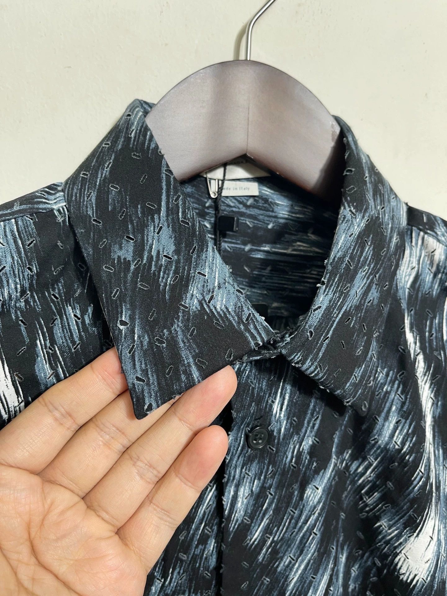 Balenciaga Multi-Color Abstract Print Long Sleeve Button-Up Shirt Size US M / EU 48-50 / 2 - 3 Thumbnail