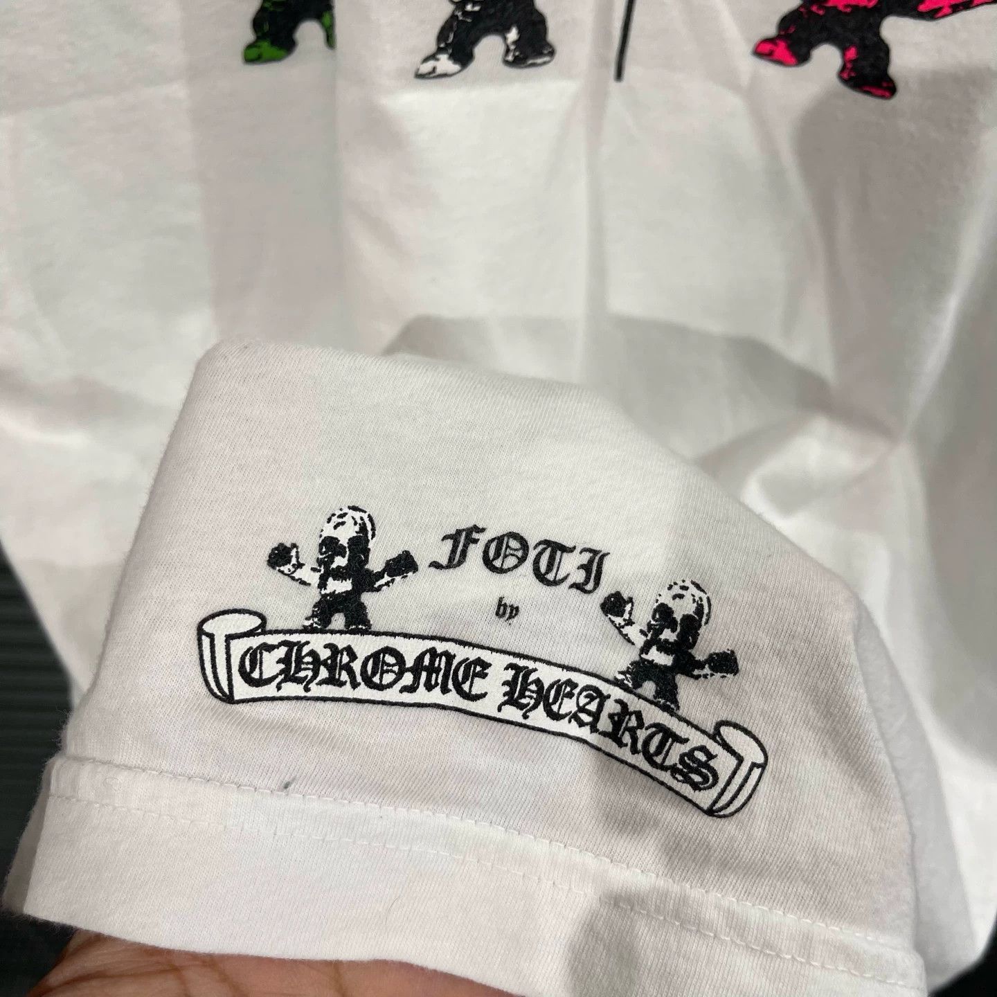 Chrome Hearts White Short Sleeve T-Shirt with Colorful Skull Graphic Size US L / EU 52-54 / 3 - 6 Thumbnail