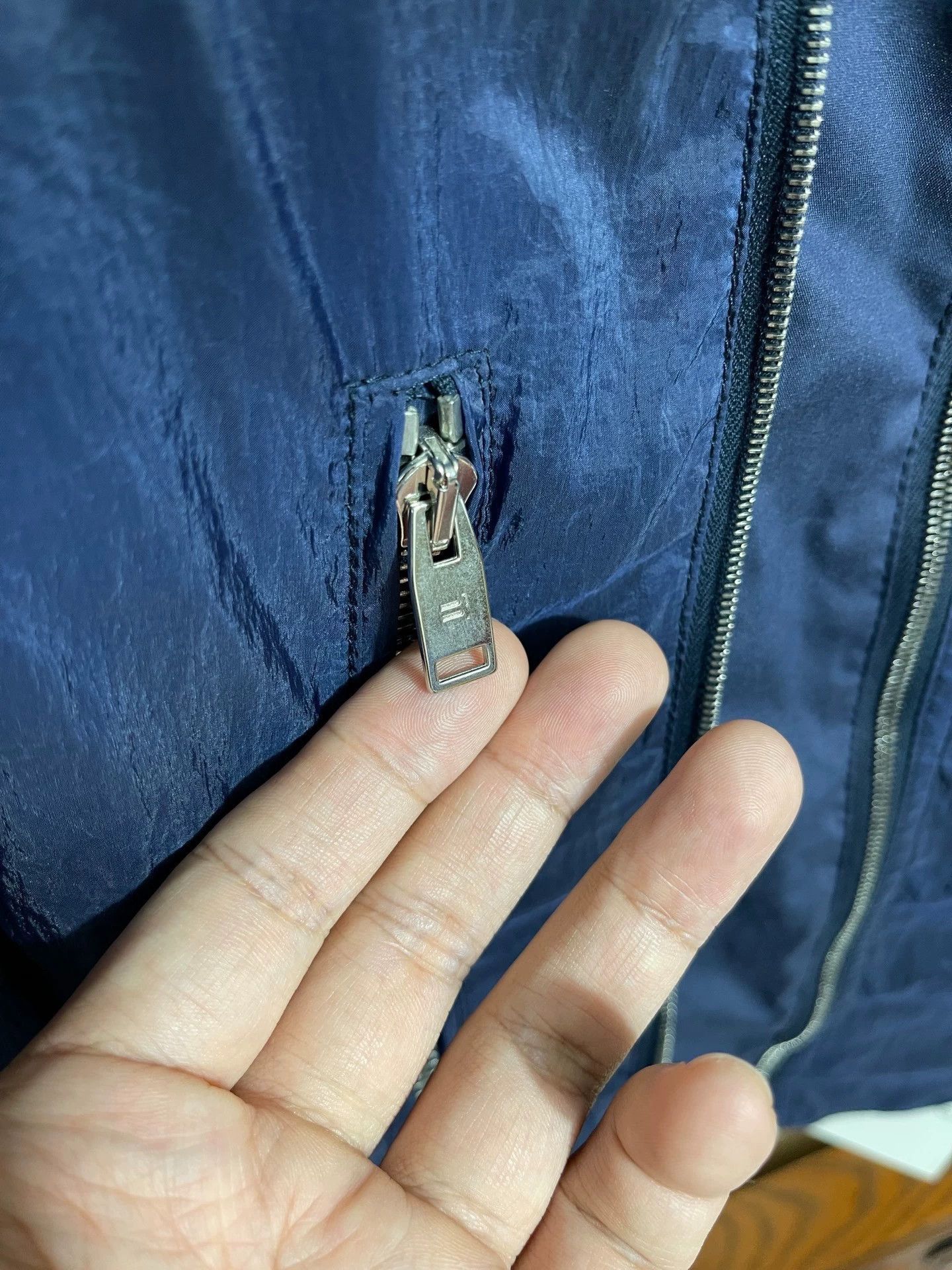 Balenciaga Blue Lightweight Zip-Front Jacket Size M Size US M / EU 48-50 / 2 - 4 Thumbnail
