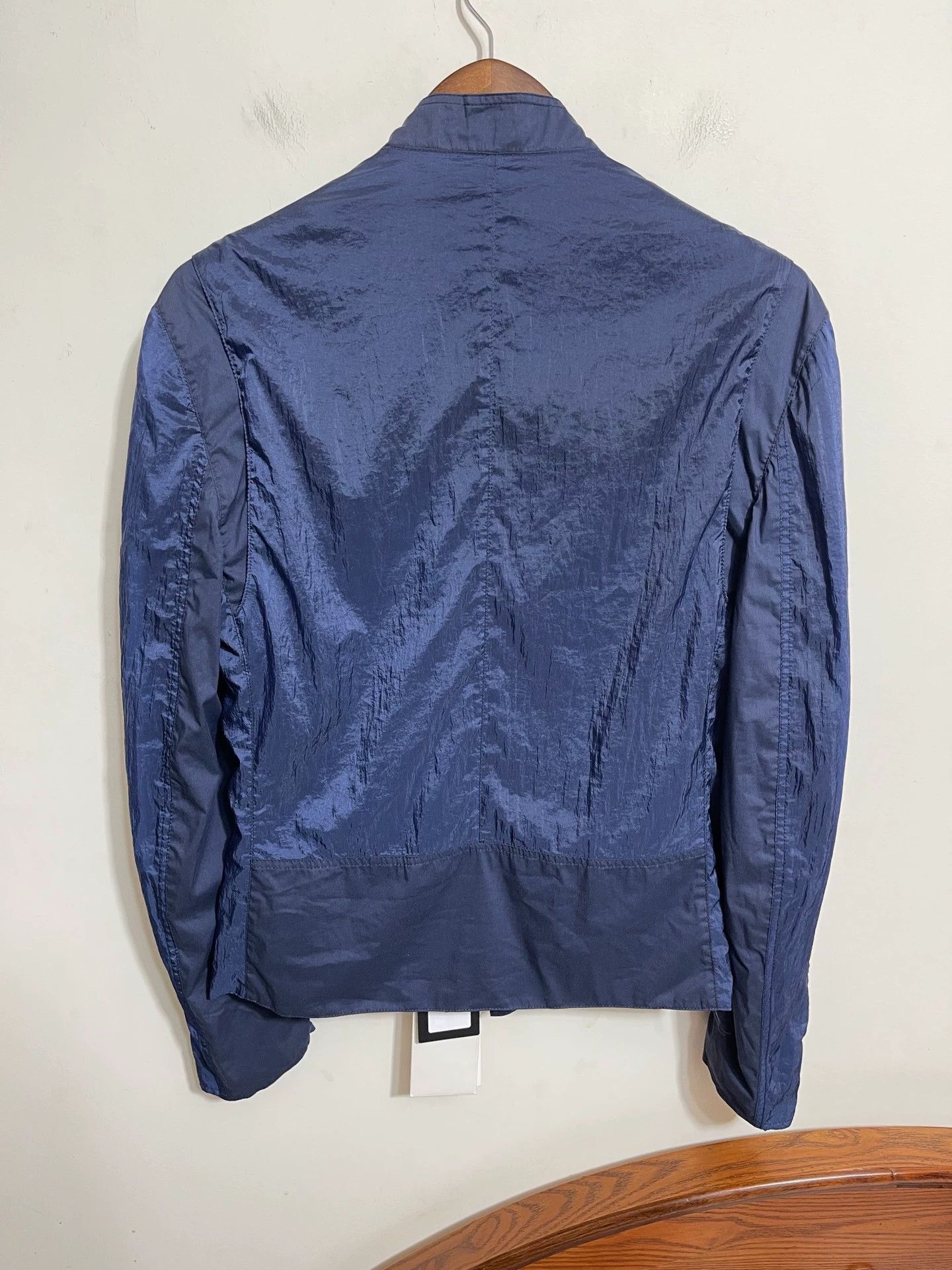 Balenciaga Blue Lightweight Zip-Front Jacket Size M Size US M / EU 48-50 / 2 - 2 Thumbnail