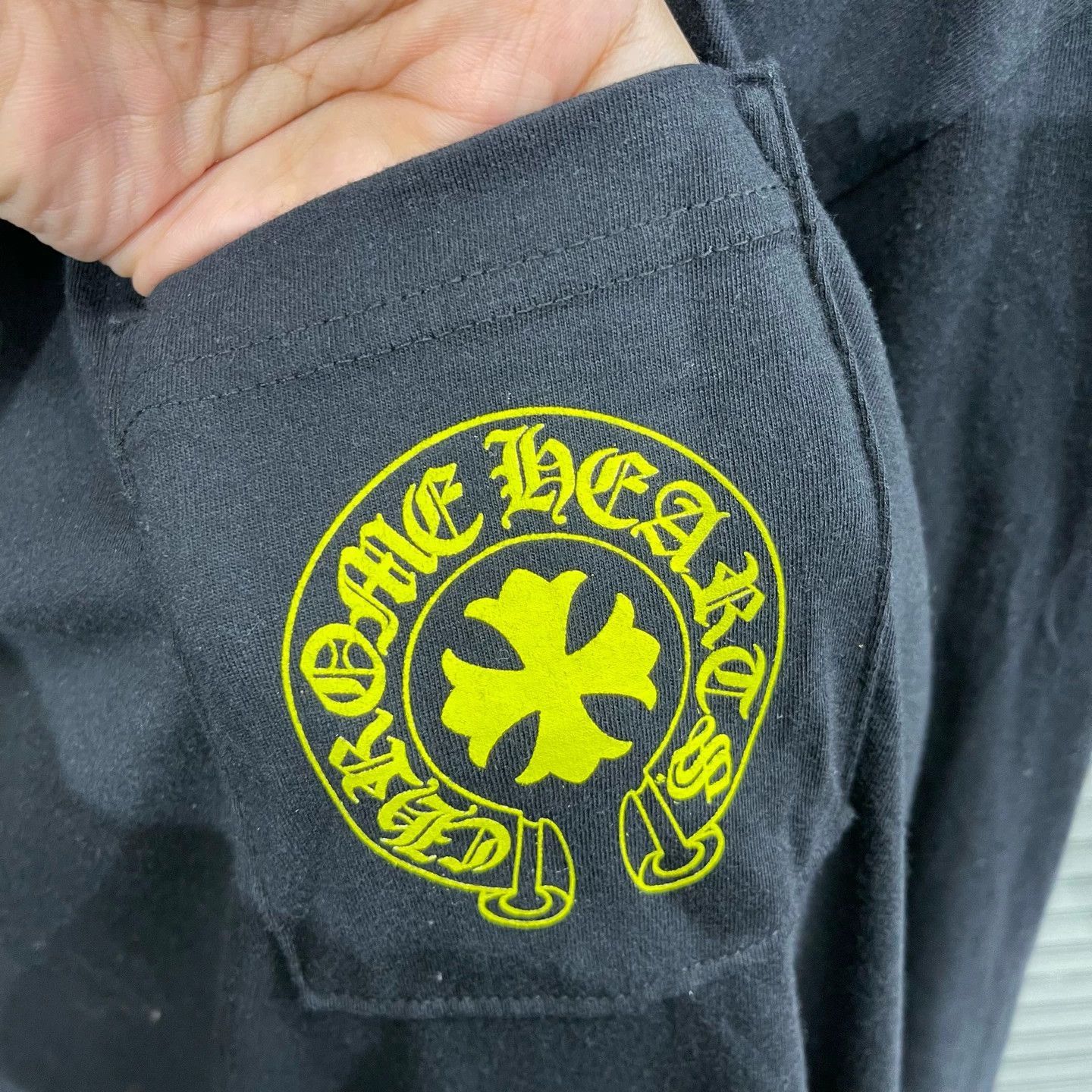 Chrome Hearts Black Long Sleeve Shirt with Yellow Graphic Print Size US L / EU 52-54 / 3 - 4 Thumbnail