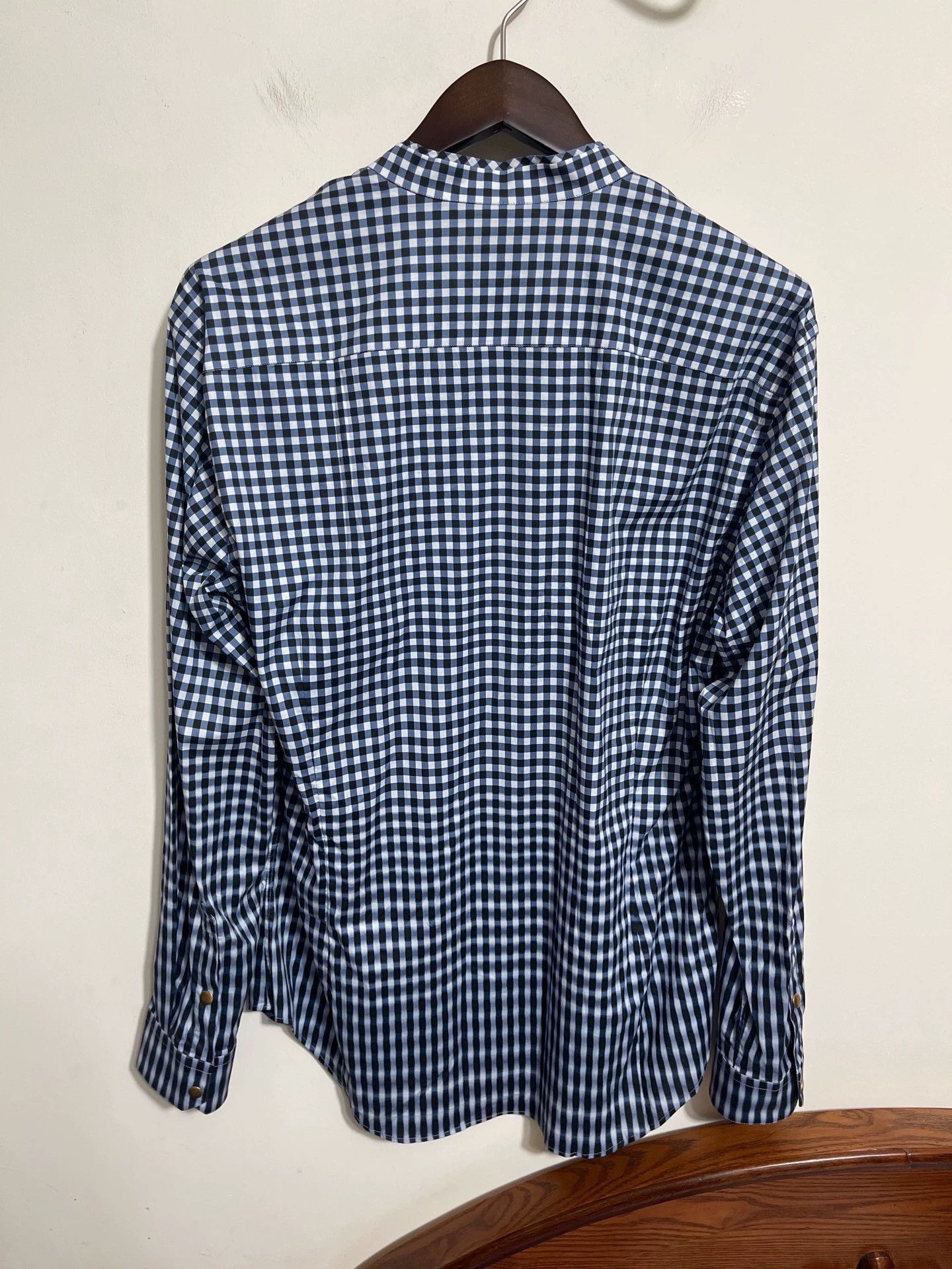 Giorgio Armani Multi Checkered Long Sleeve Button-Up Shirt Size US L / EU 52-54 / 3 - 2 Thumbnail