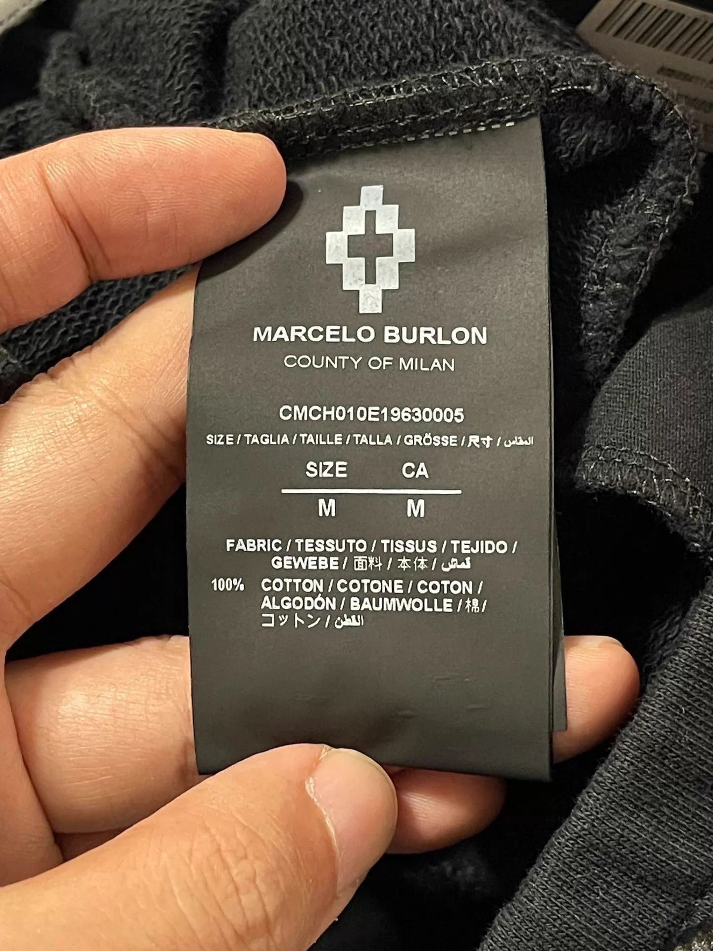 Marcelo Burlon Black Drawstring Jogger Sweatpants Size 32 Size US 32 / EU 48 - 8 Thumbnail