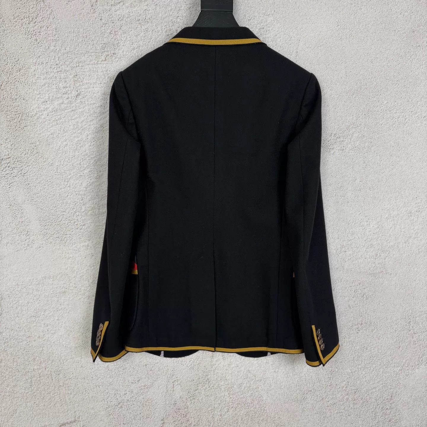 Gucci Black Blazer with Crest and Gold Trim - Size S Size US S / EU 44-46 / 1 - 2 Thumbnail