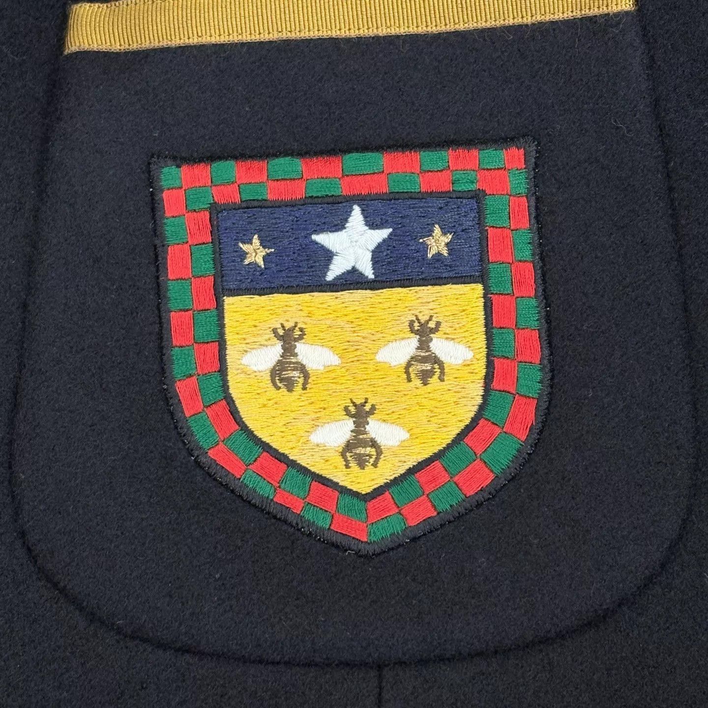Gucci Black Blazer with Crest and Gold Trim - Size S Size US S / EU 44-46 / 1 - 5 Thumbnail