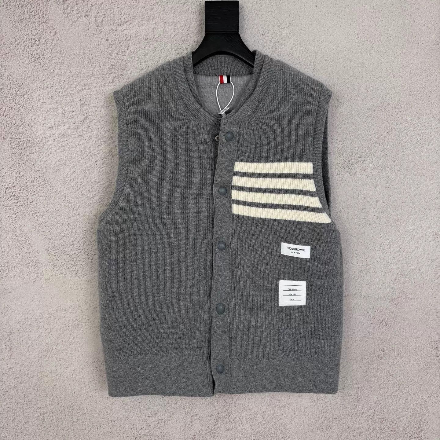 Thom Browne Gray Quilted Sleeveless Vest - XL Size US XL / EU 56 / 4 - 3 Thumbnail