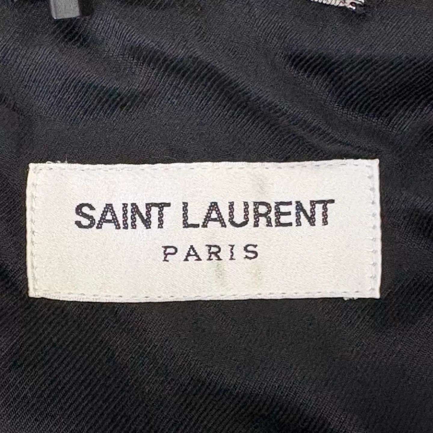 Saint Laurent Paris Beige Zip-Front Bomber Jacket Size M Size US M / EU 48-50 / 2 - 3 Thumbnail