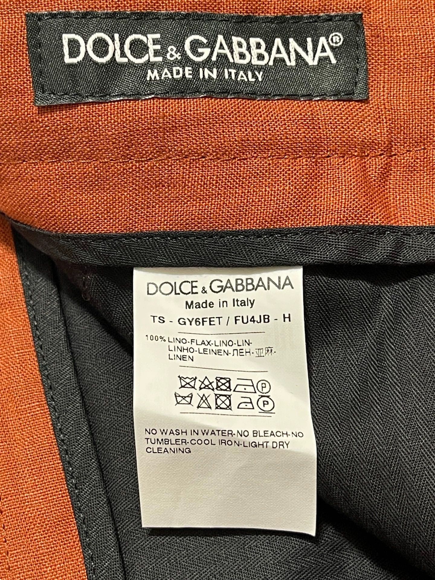Dolce & Gabbana Orange Casual Pants Size 34 Size US 34 / EU 50 - 7 Thumbnail